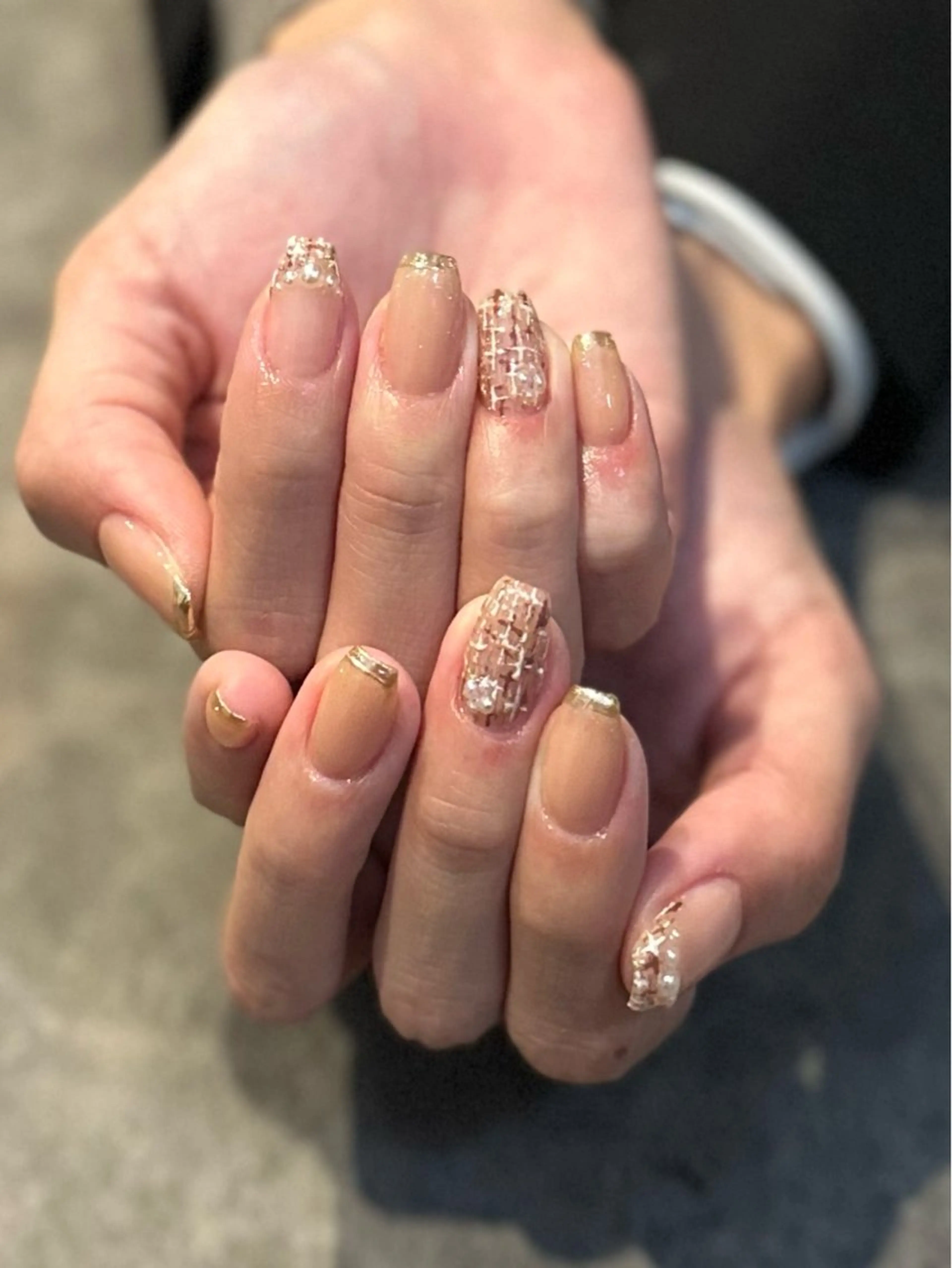 ネイル フレンチネイル マグネットネイル 大理石ネイル(マーブル) ミラーネイル ニュアンスネイル nail salon amanoのネイルデザイン