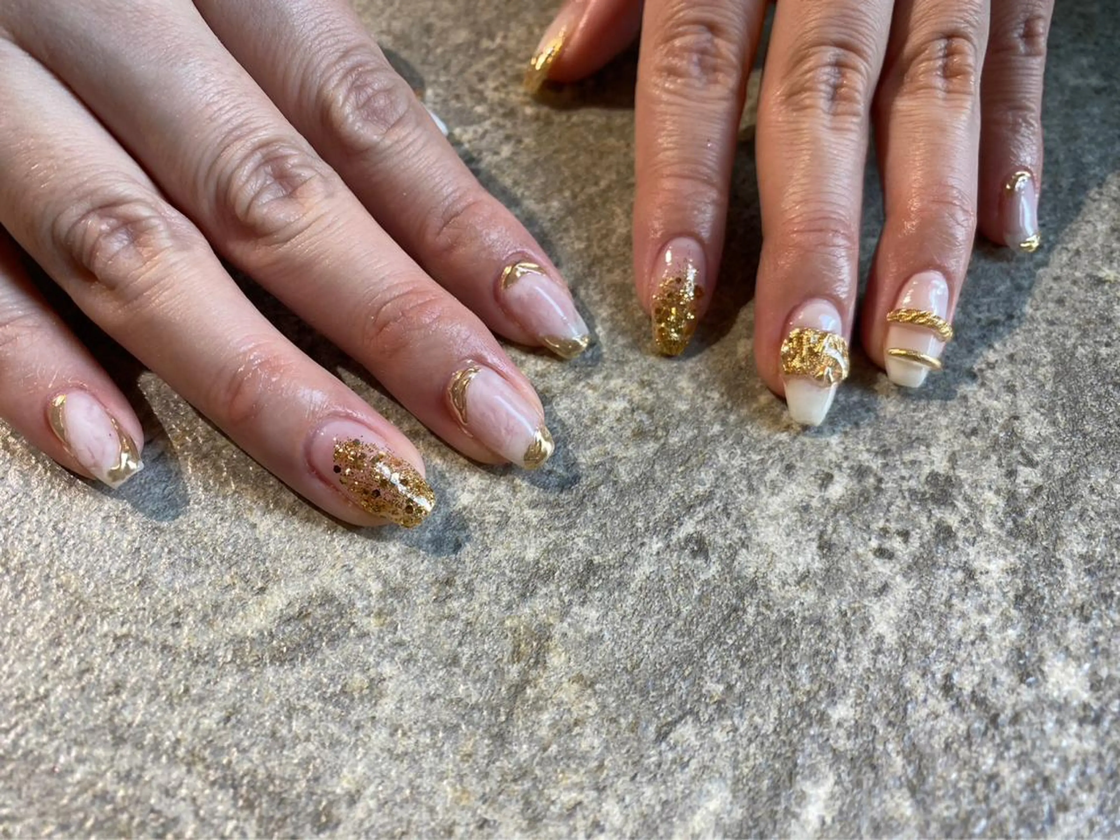 ネイル 【やり放題専門店】 スカルプ&長さ出しのネイルデザイン