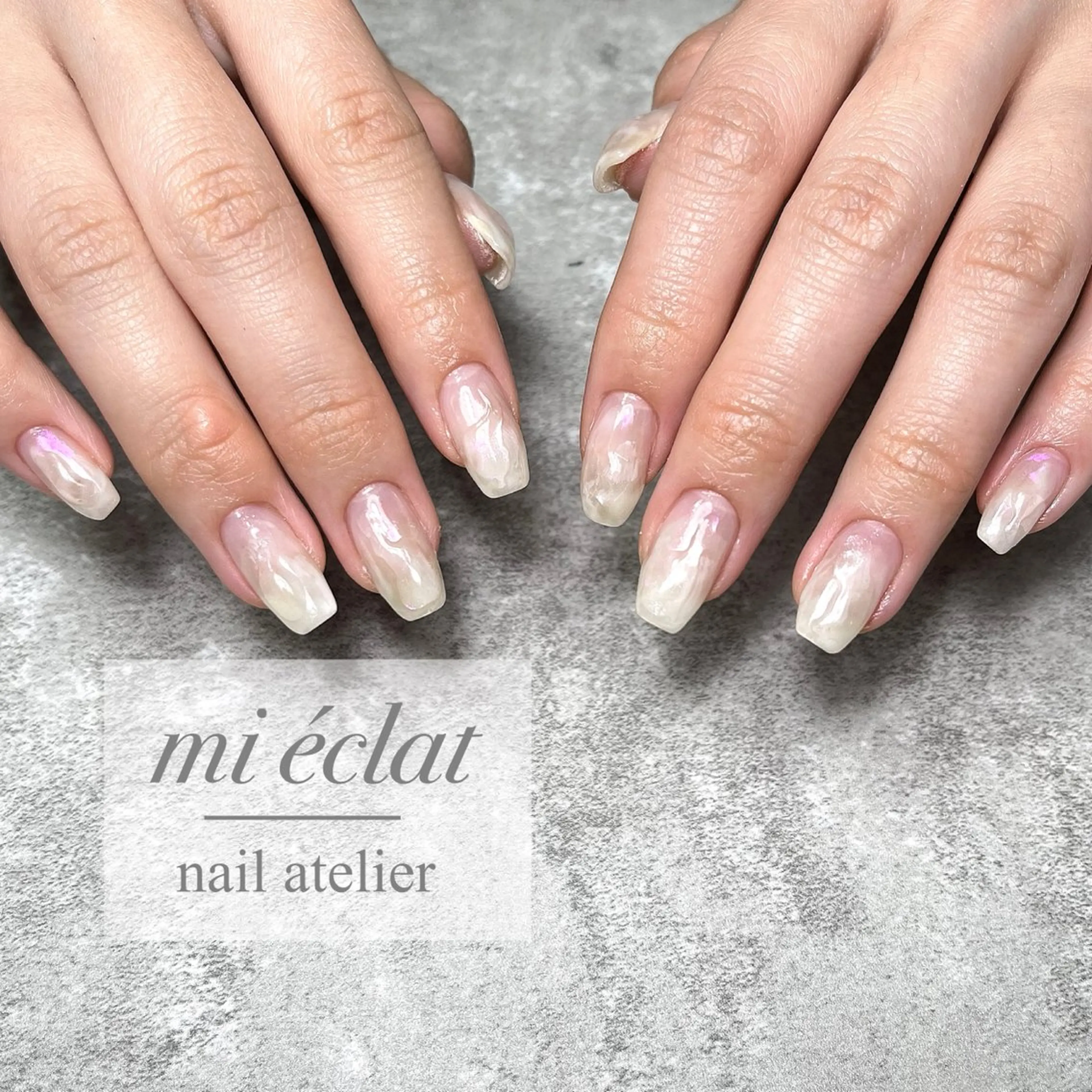 ネイル アートネイル ニュアンスネイル mi éclat ミ　エクラのネイルデザイン