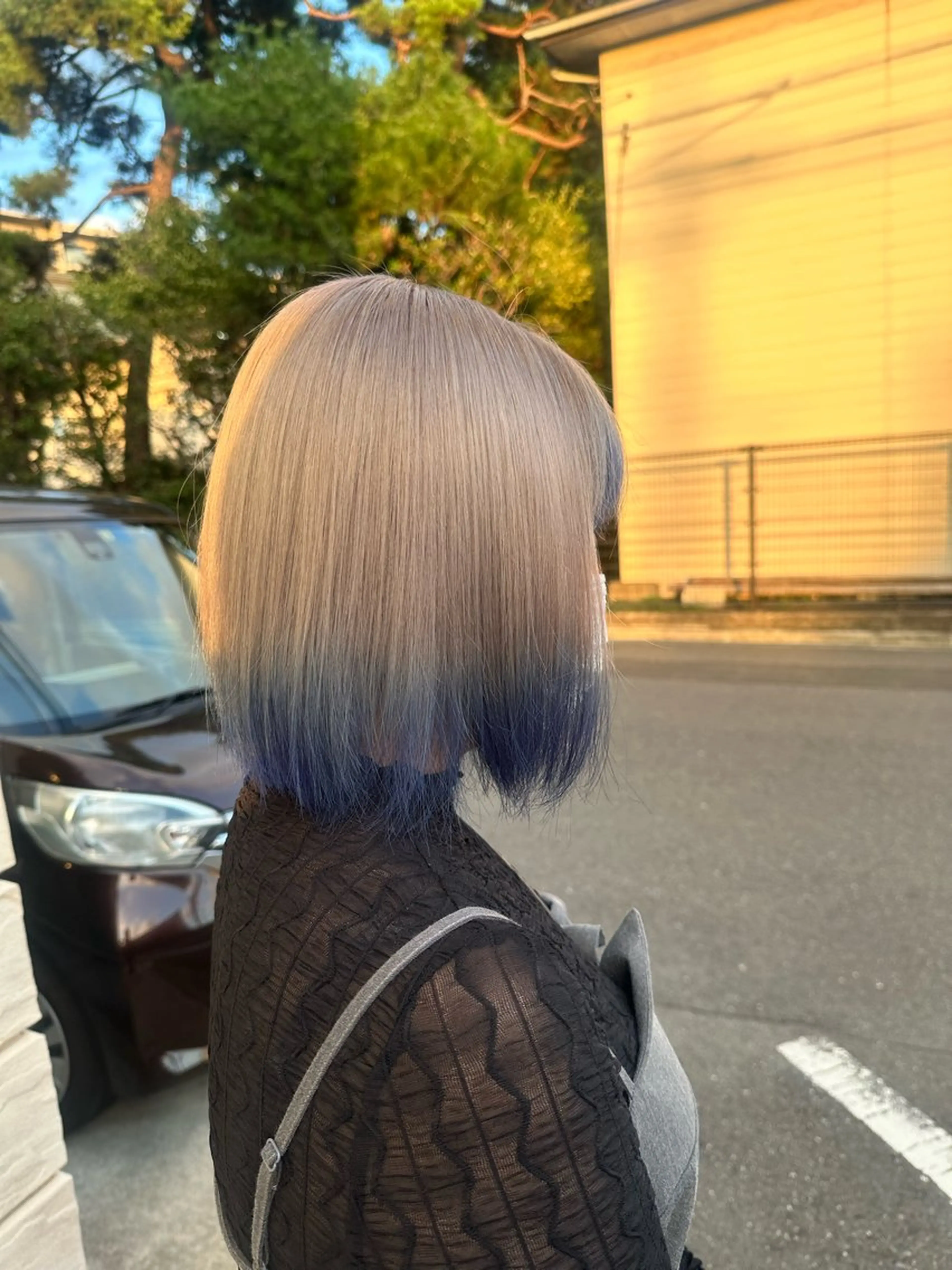 ショート カラー 🪼高評価🪼 💎柴崎の藤咲💎のヘアスタイル