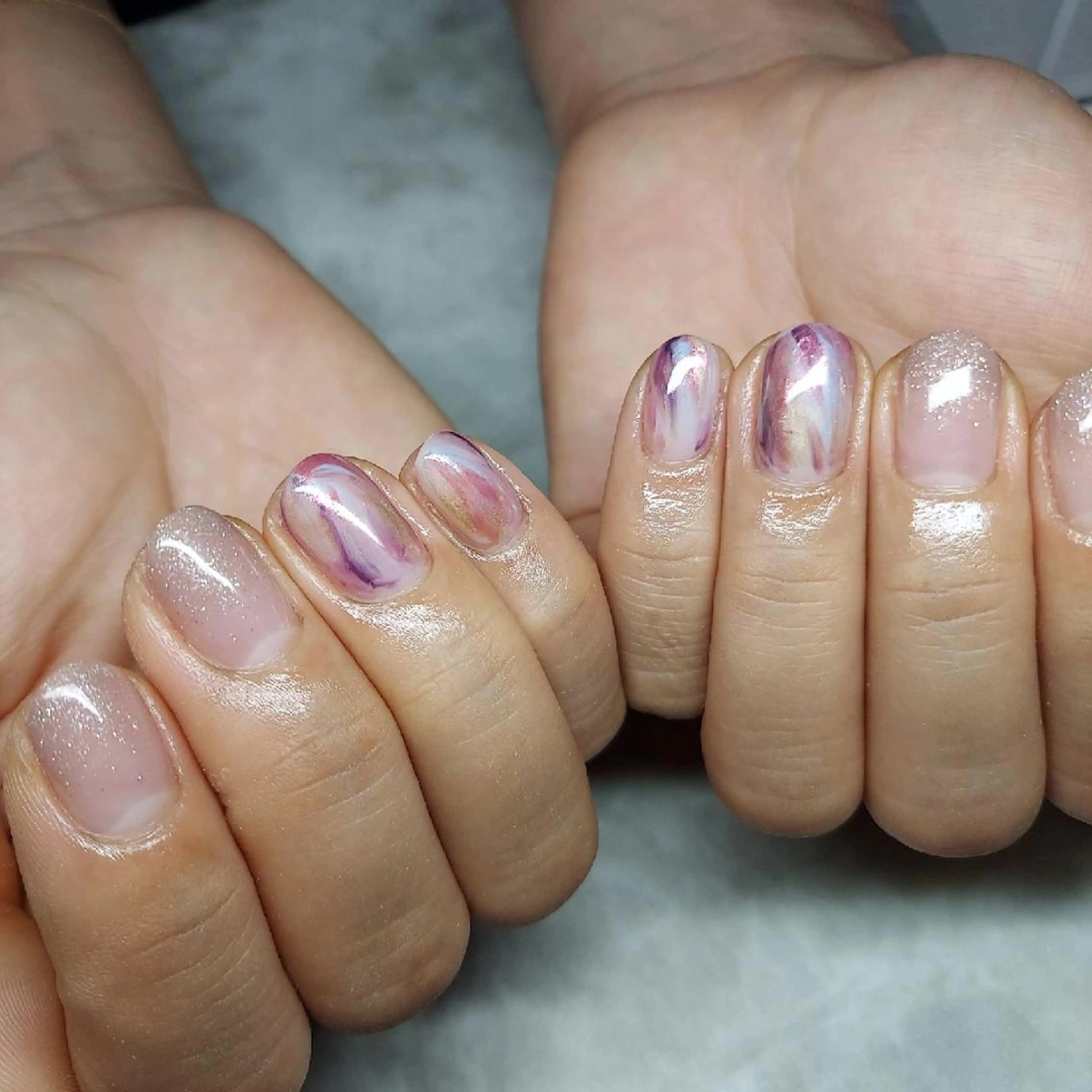 ネイル フラワーネイル マグネットネイル ミラーネイル ニュアンスネイル ハンドネイル 栗東駅 徒歩10分 ネイルサロン ディアのネイルデザイン