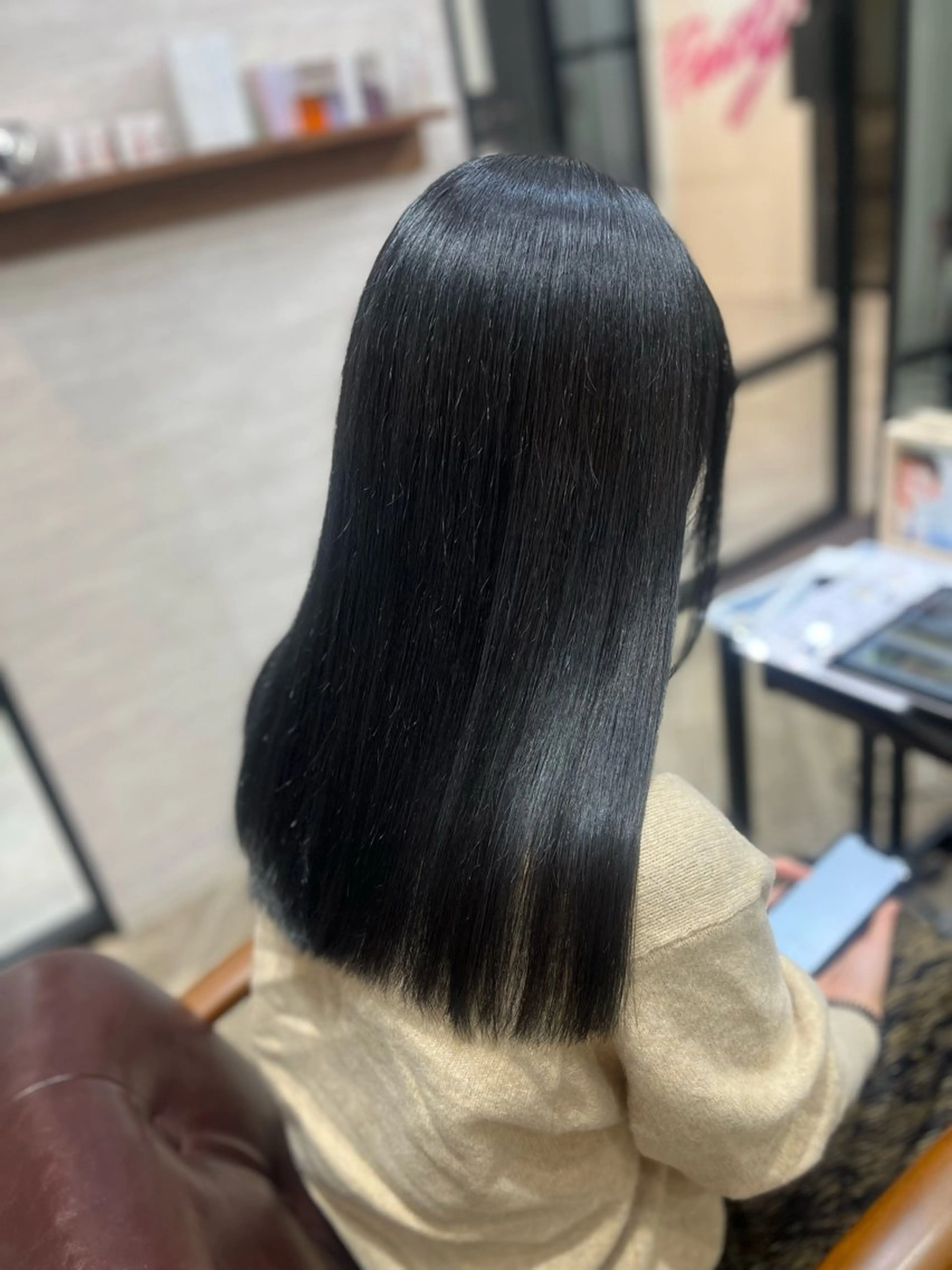 ロング カラー ブルーカラー ブルーグレー ブルーグレージュ グレージュ カット ヘアカラー トリートメント 🫧ぷる艶カラー🫧 Yuubi🦩のヘアスタイル