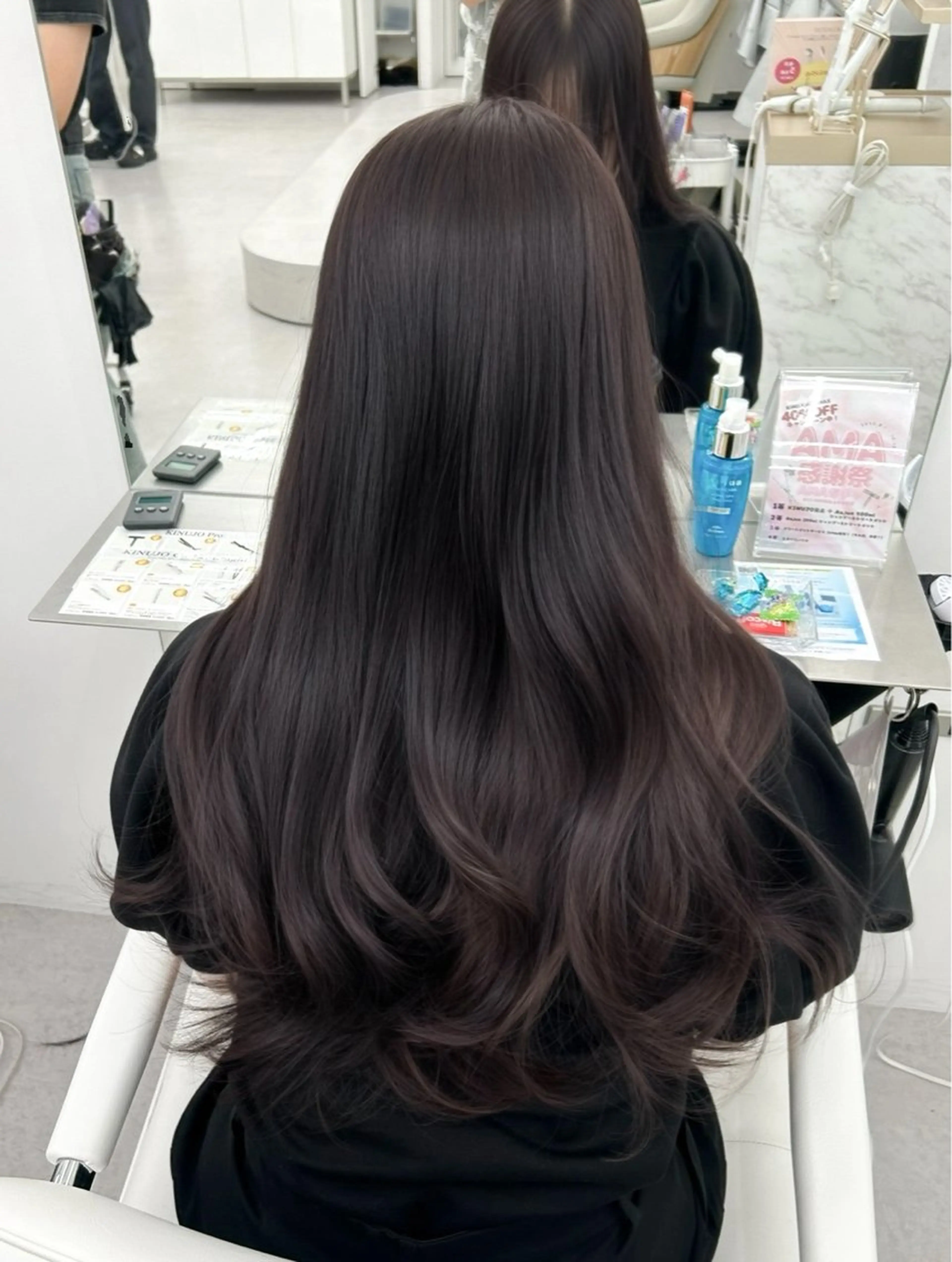 ロング カラー カット ヘアカラー トリートメント 透明感カラー 古山 結季🌙🖤のヘアスタイル