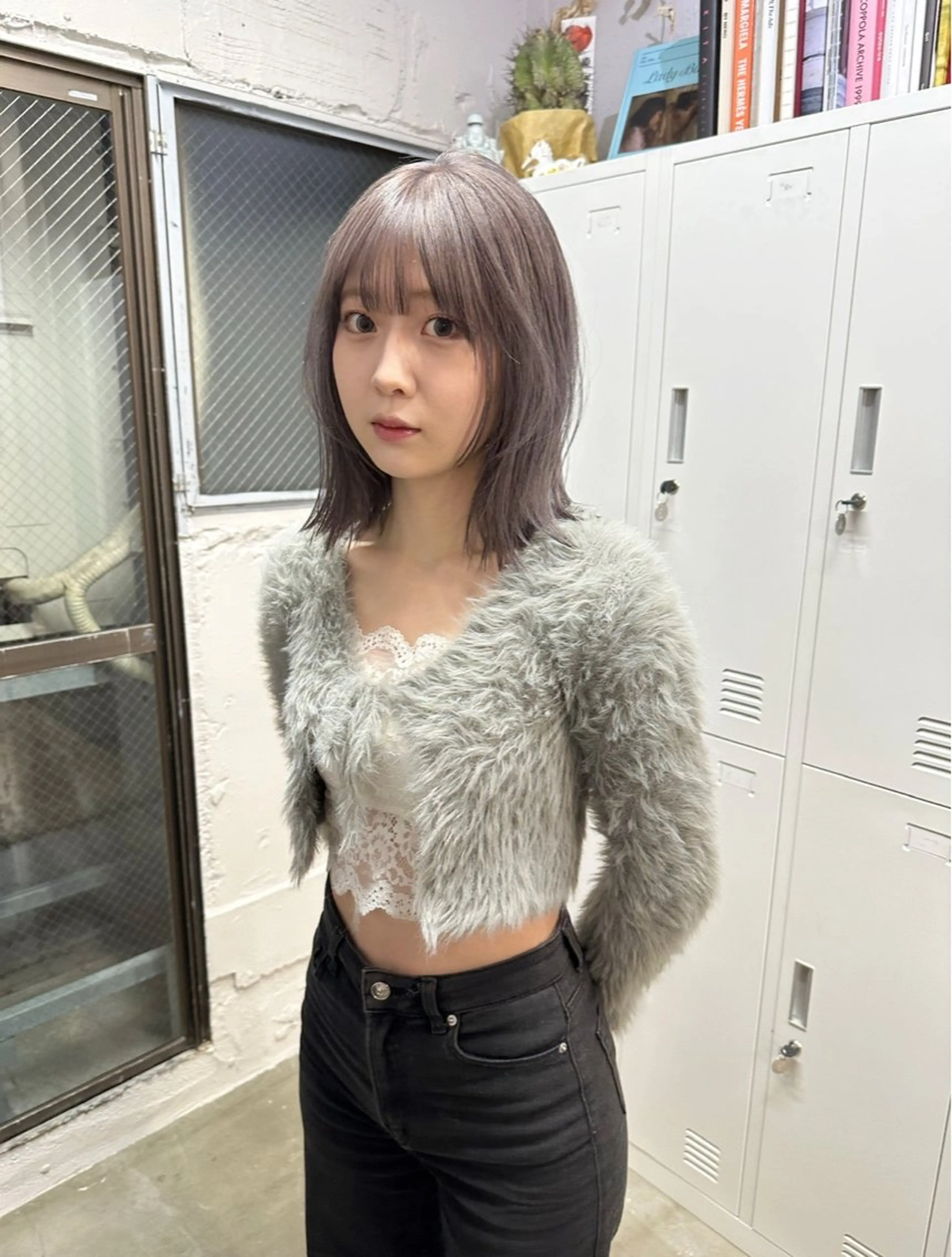 ミディアム ハッシュカット🎀 レイヤーカットのヘアスタイル