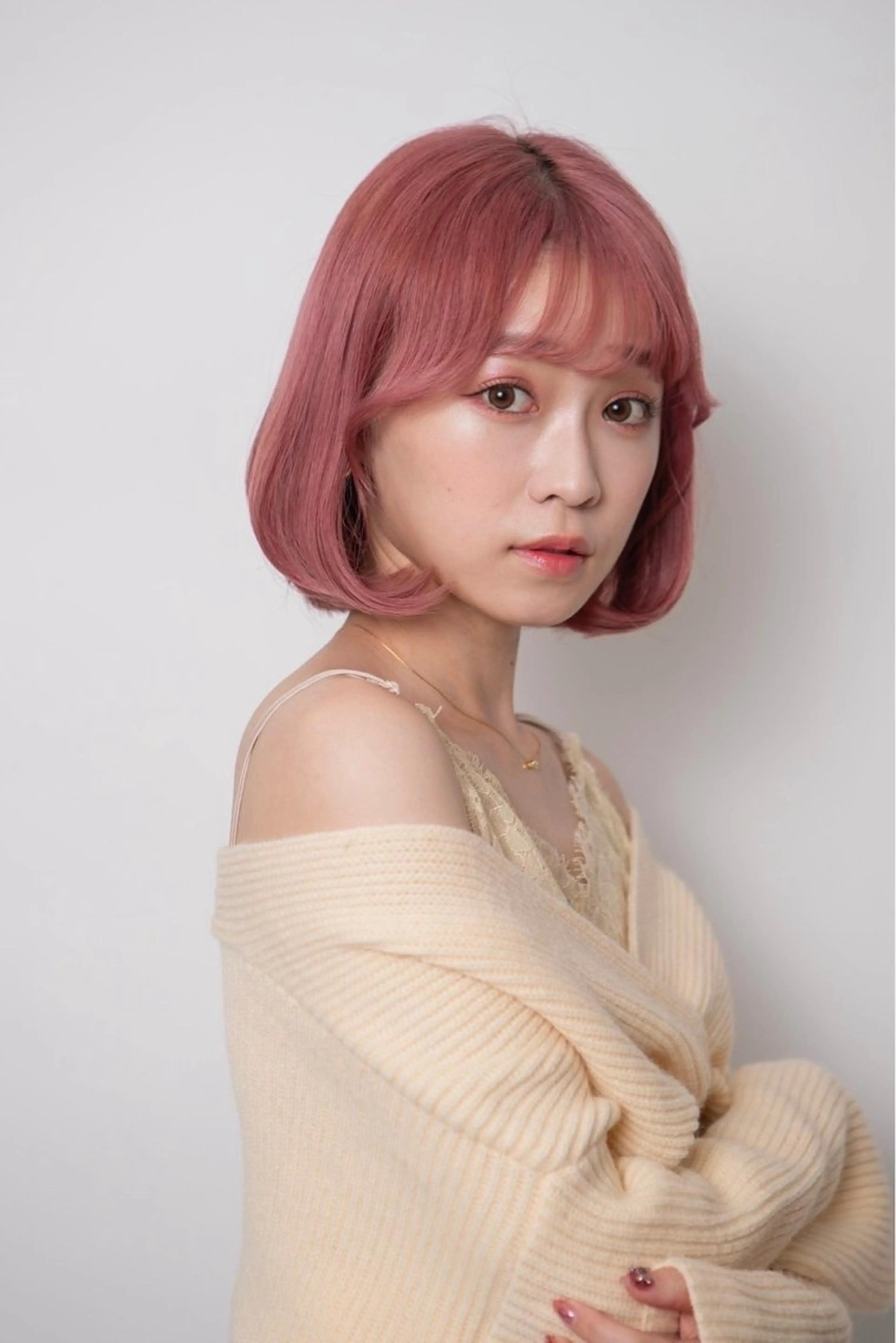 ミディアム ヘアカラー 🫧透明感カラー /艶髪すなお🧸のヘアスタイル