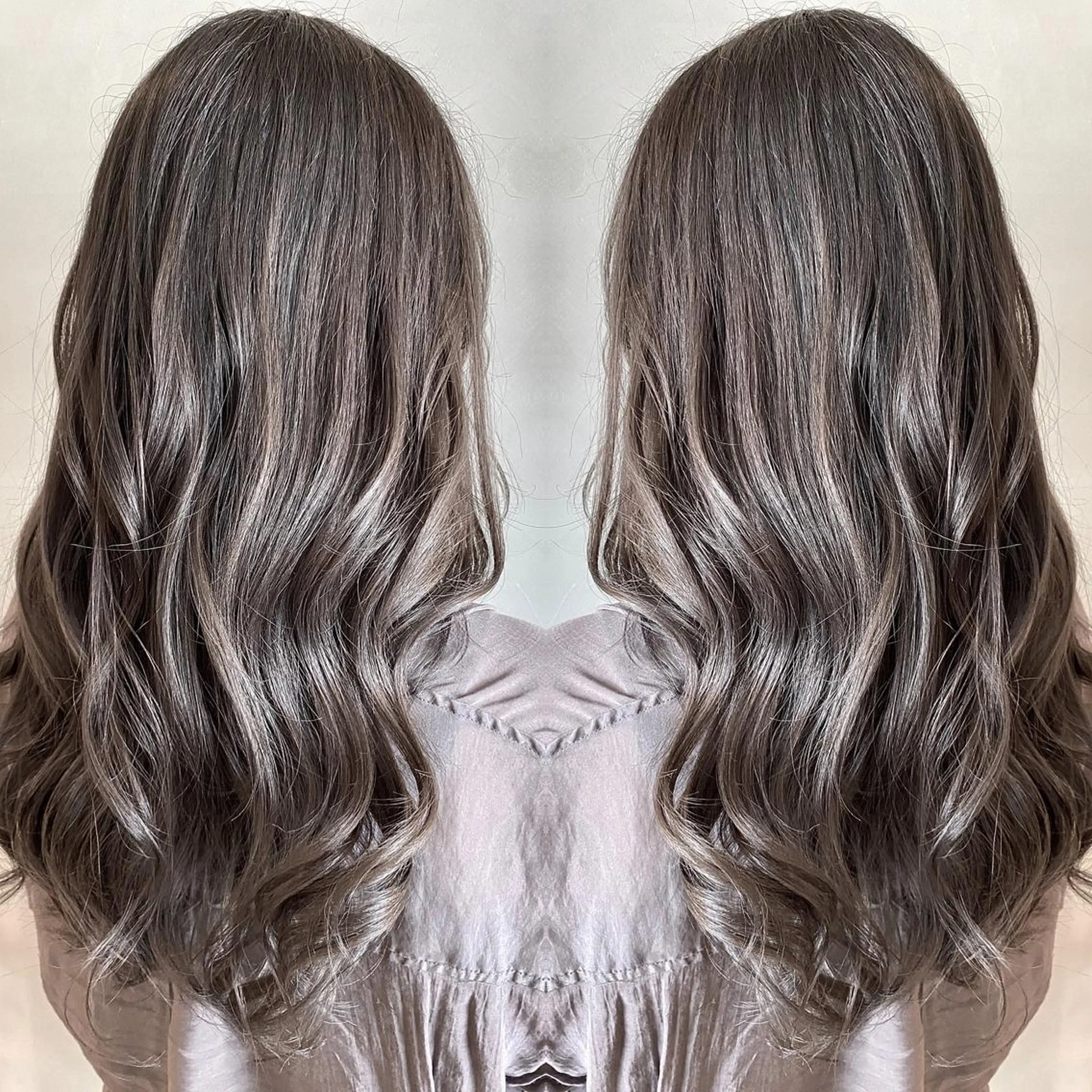 セミロング カラー ヘアアレンジ ネイル マツエク・マツパ 透明感カラー ハイライトカラー 外国人風カラー ハイライト 外ハネヘア reverie【レヴリー】所属・夜23時まで予約🉑 reverieあきらのヘアスタイル