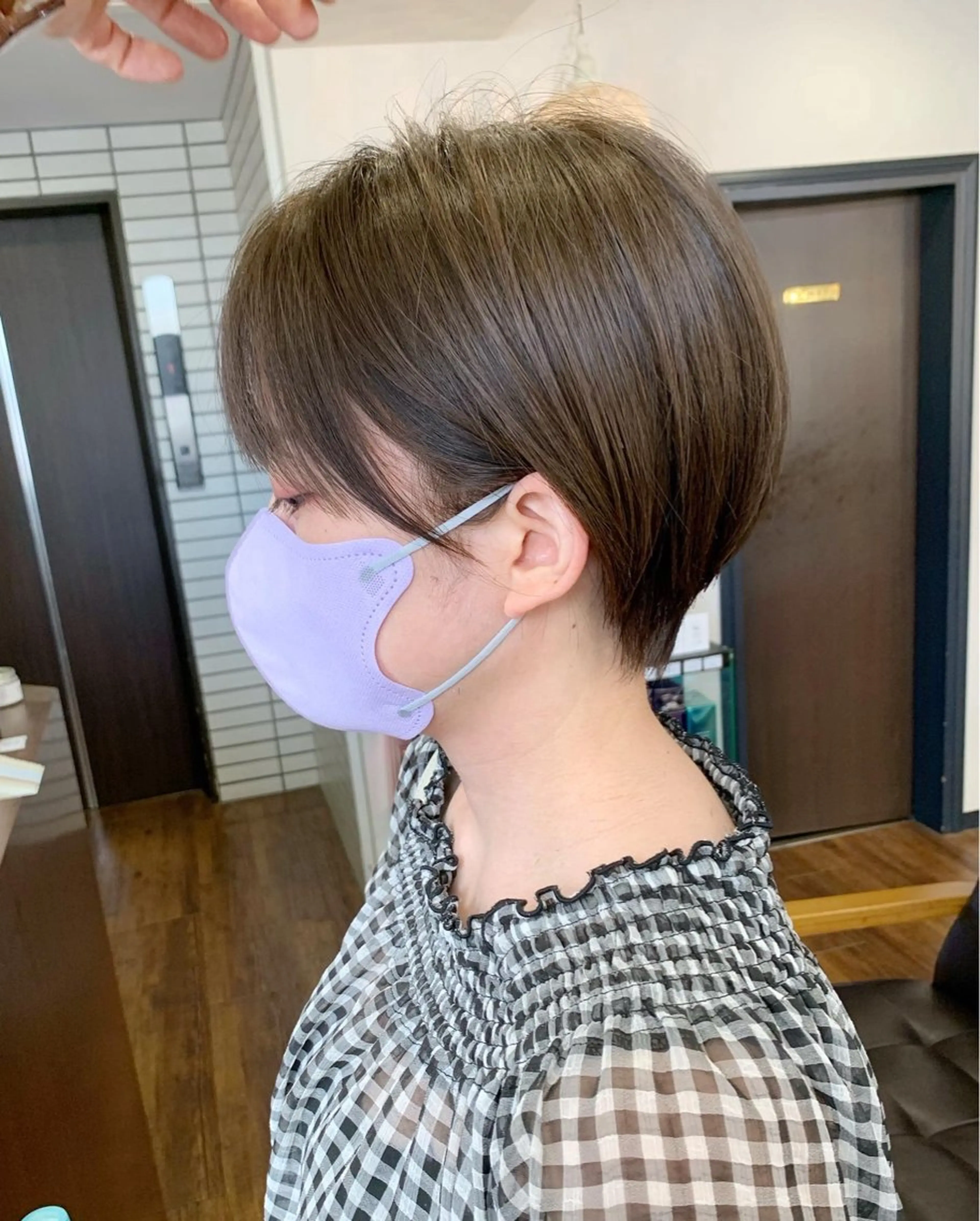 ショート カット トリートメント 縮毛矯正/ショート/ レイヤー/畑中正敏のヘアスタイル