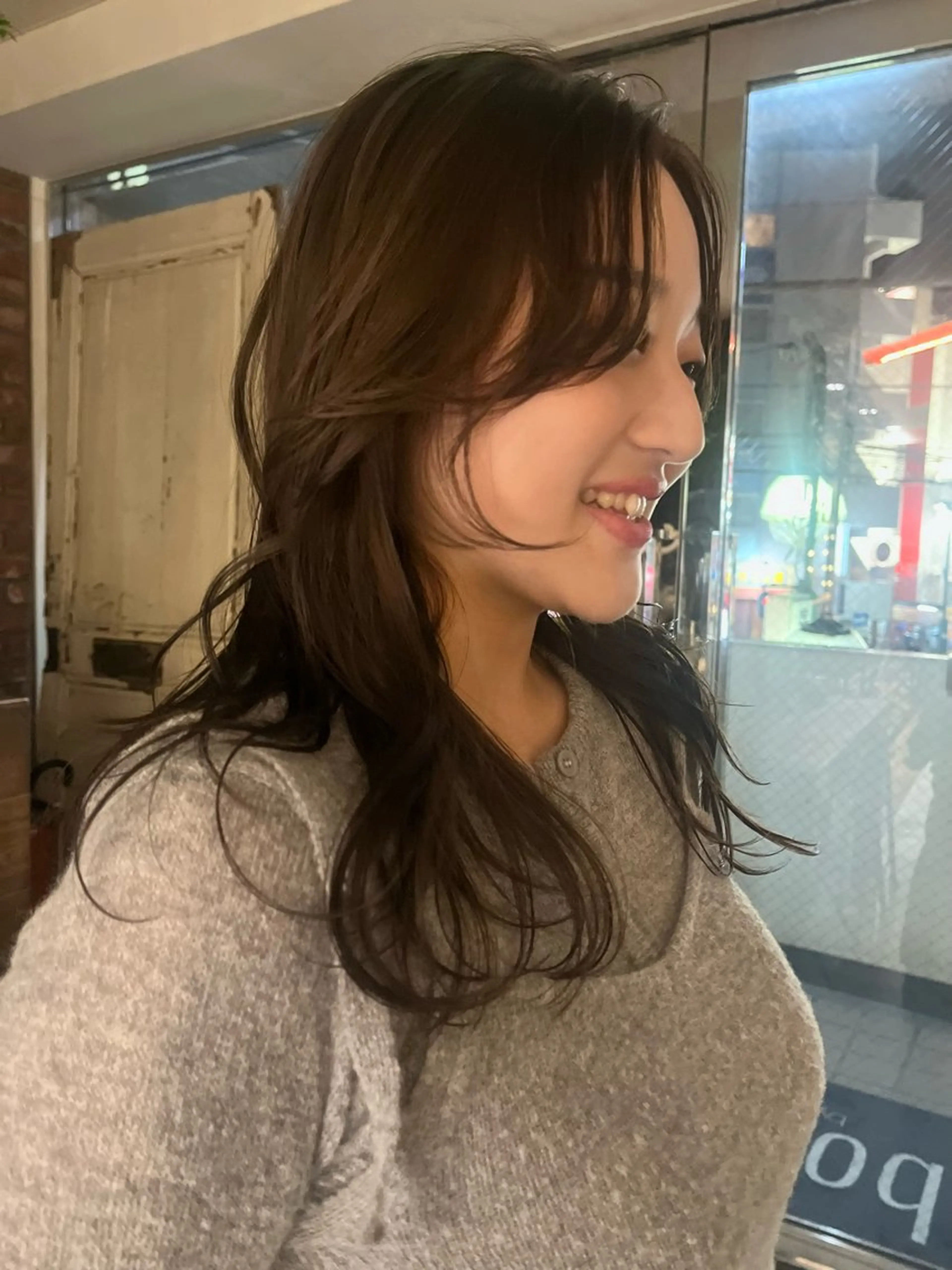 ロング カット ヘアカラー トリートメント 田中 里奈のヘアスタイル