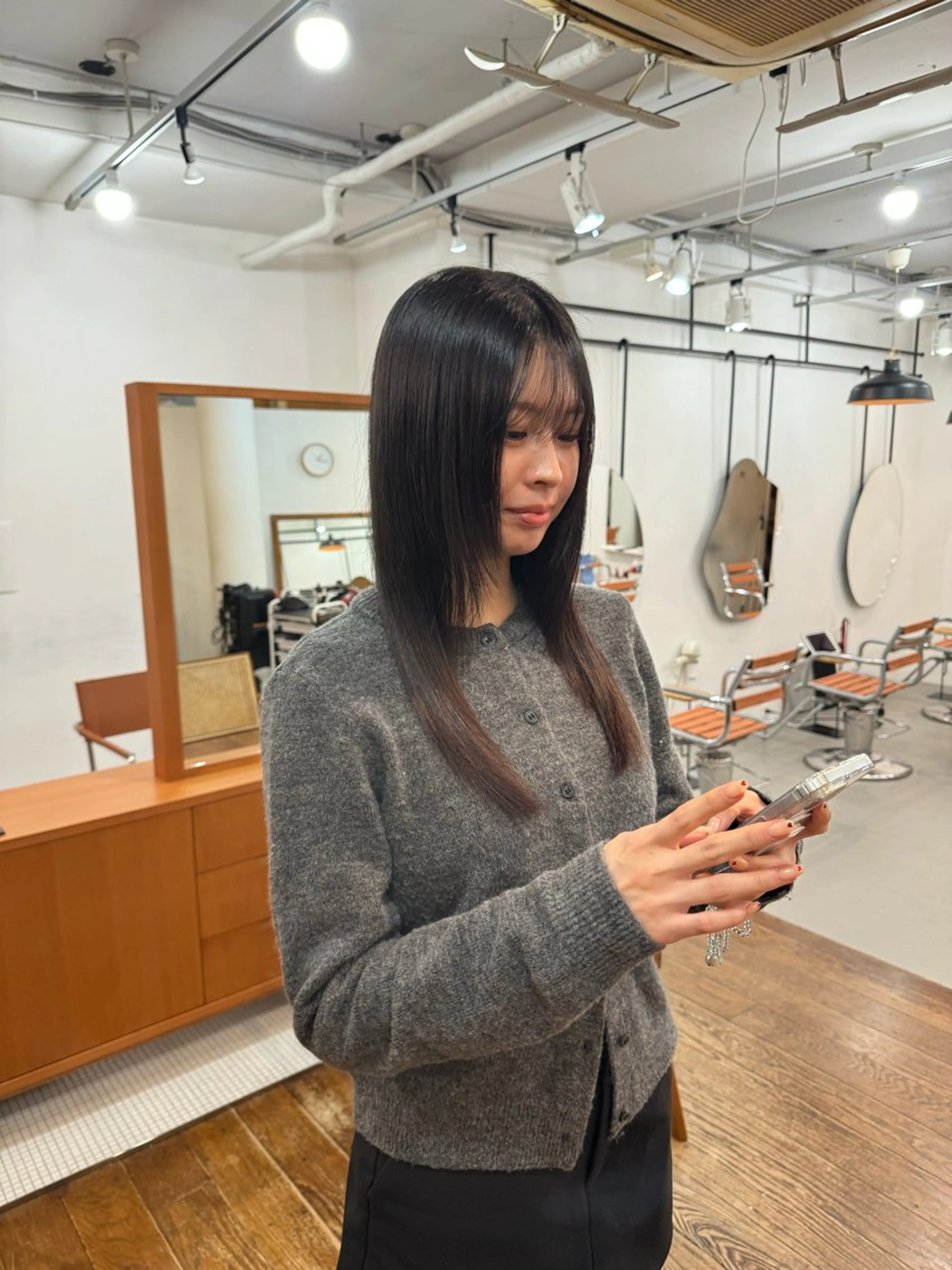 ロング 縮毛矯正 ito suzuco @suc__asのヘアスタイル