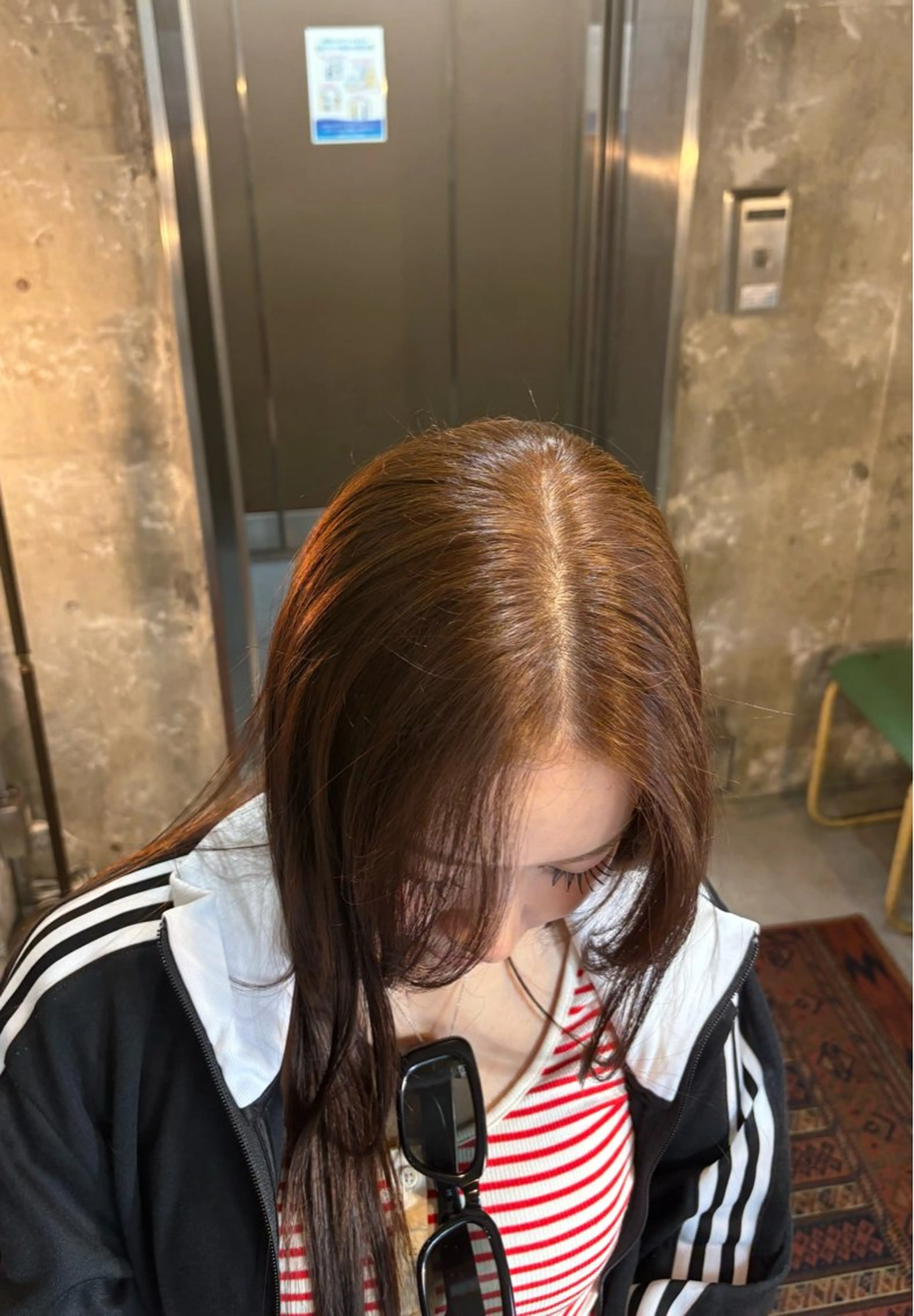 ロング ヘアカラー トリートメント 鈴木 和佳のヘアスタイル