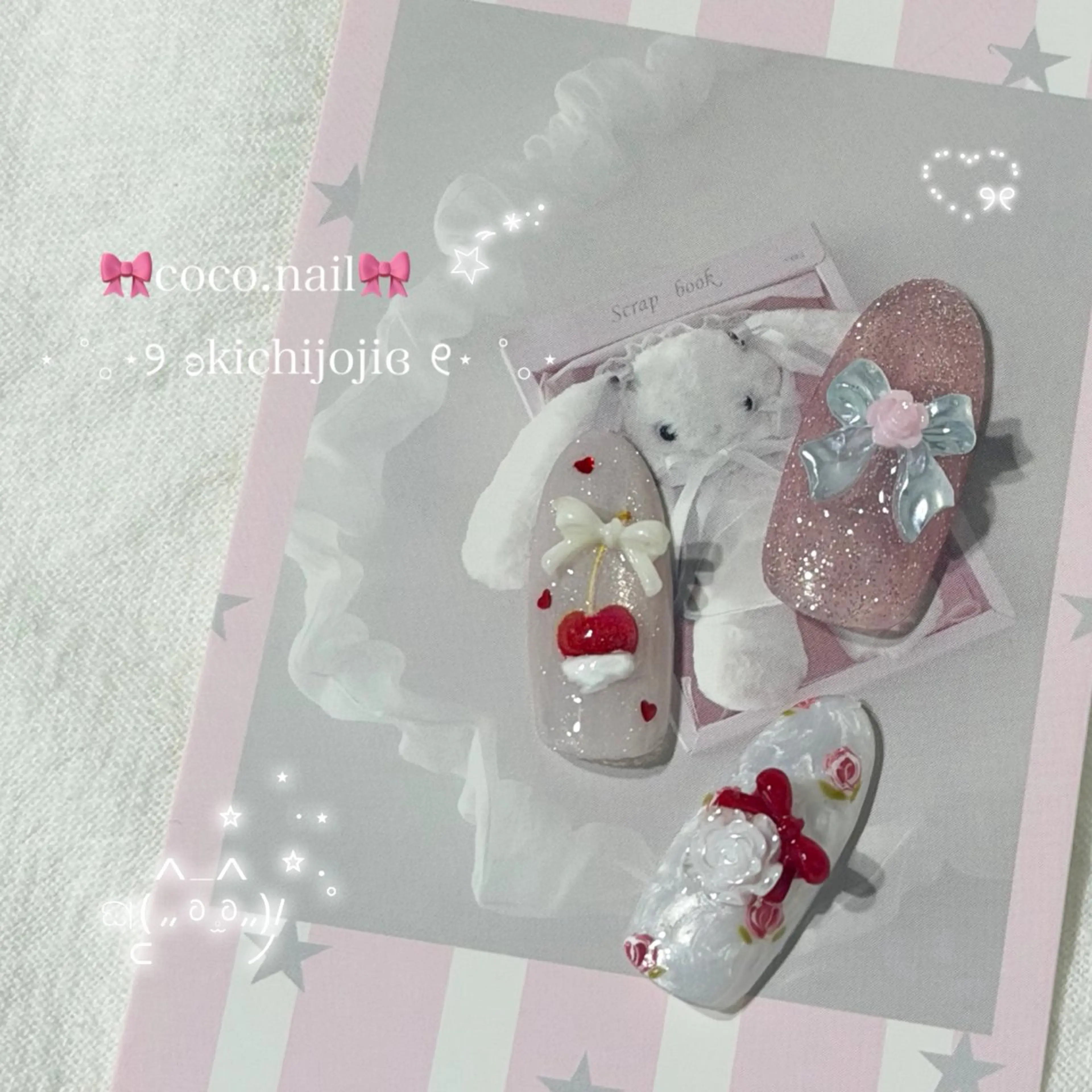 ネイル ハンドネイル coco.nail/ y2k/ワンホンのネイルデザイン