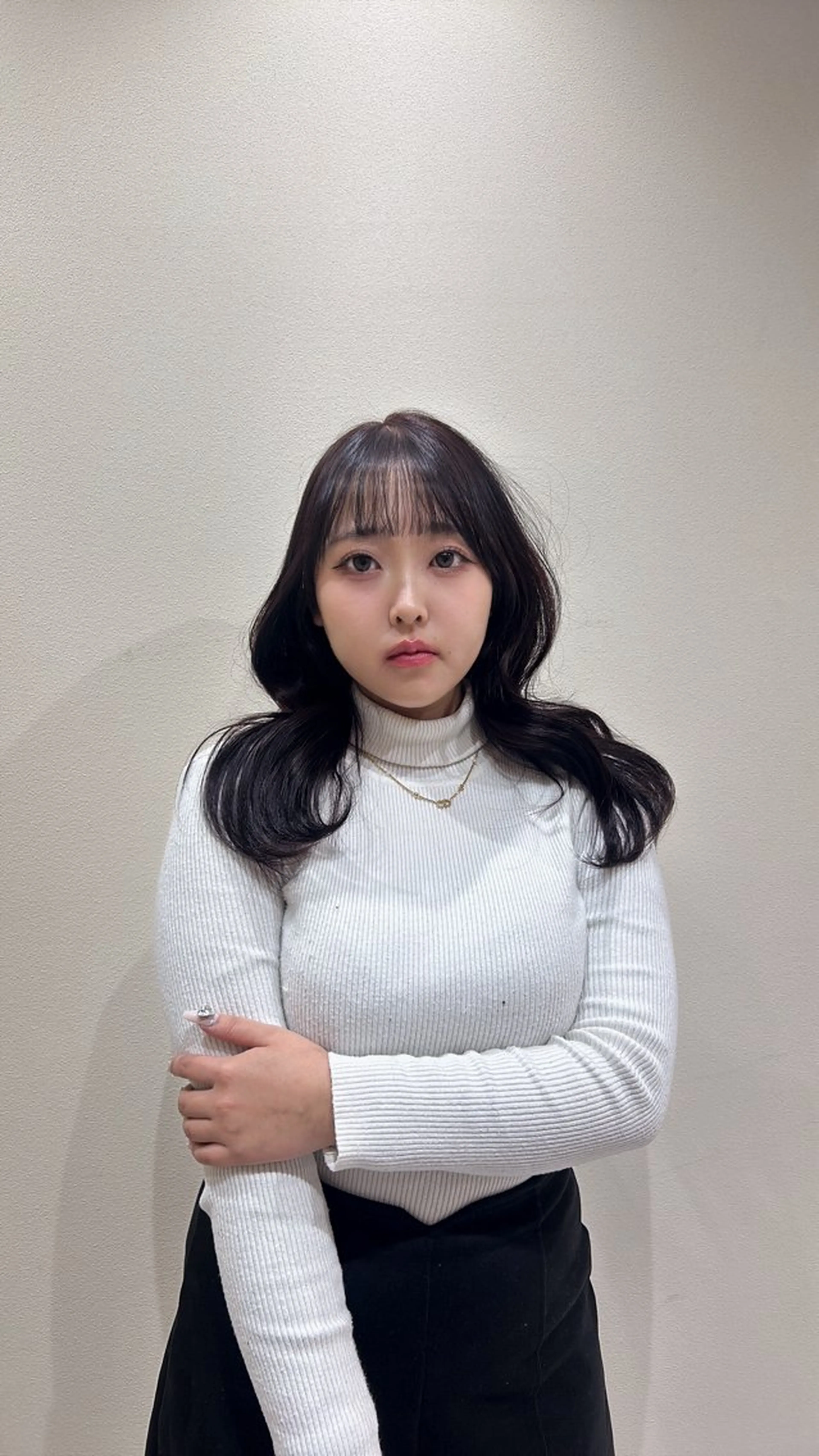 セミロング ヘアカラー hiyori🎀/艶 カラー/レイヤーのヘアスタイル