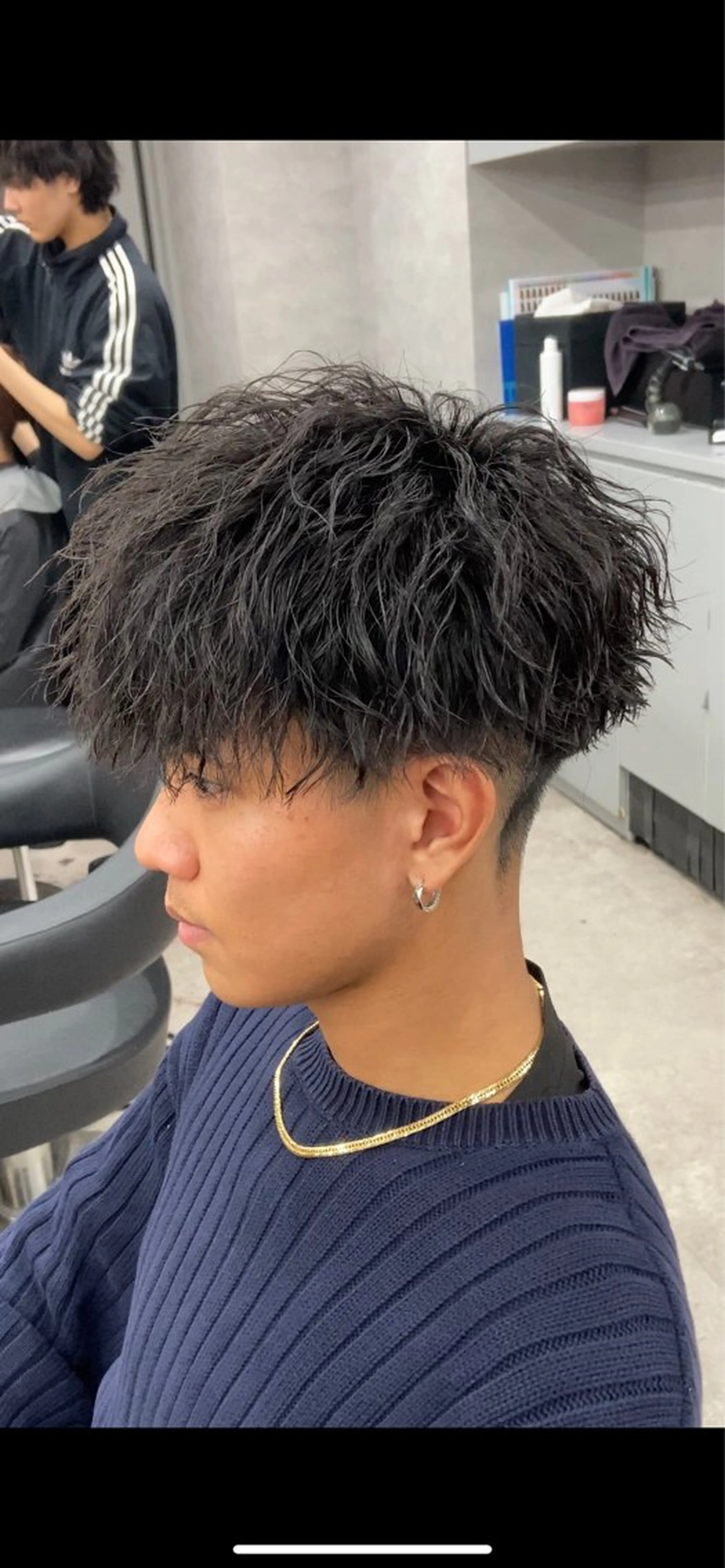 パーマ ヘアアレンジ メンズ 川合 智之のヘアスタイル