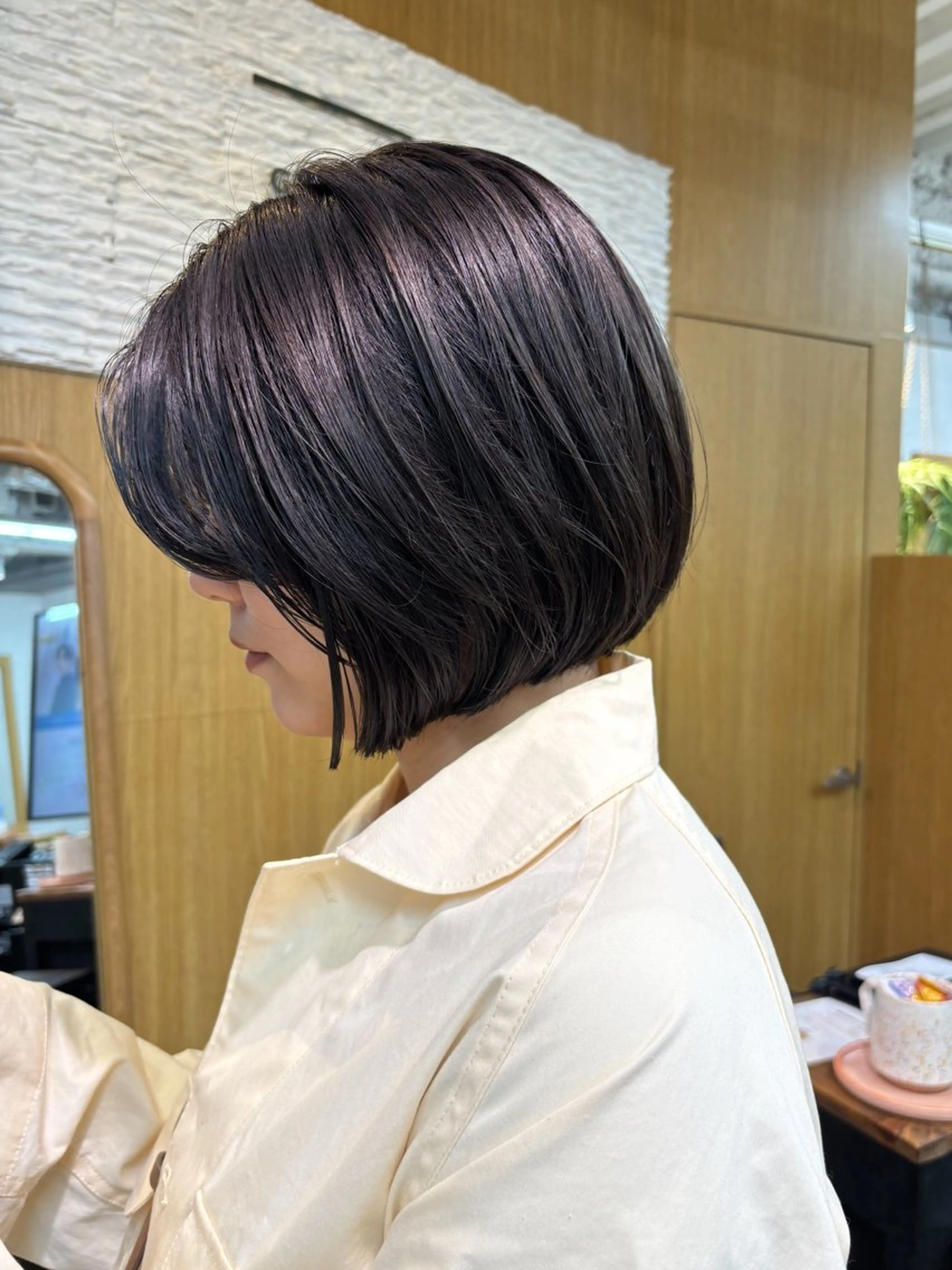 ミディアム カラー ボブ トリートメント カット ヘアカラー ボブ/ミディアム 親しみやすさ/さくらのヘアスタイル