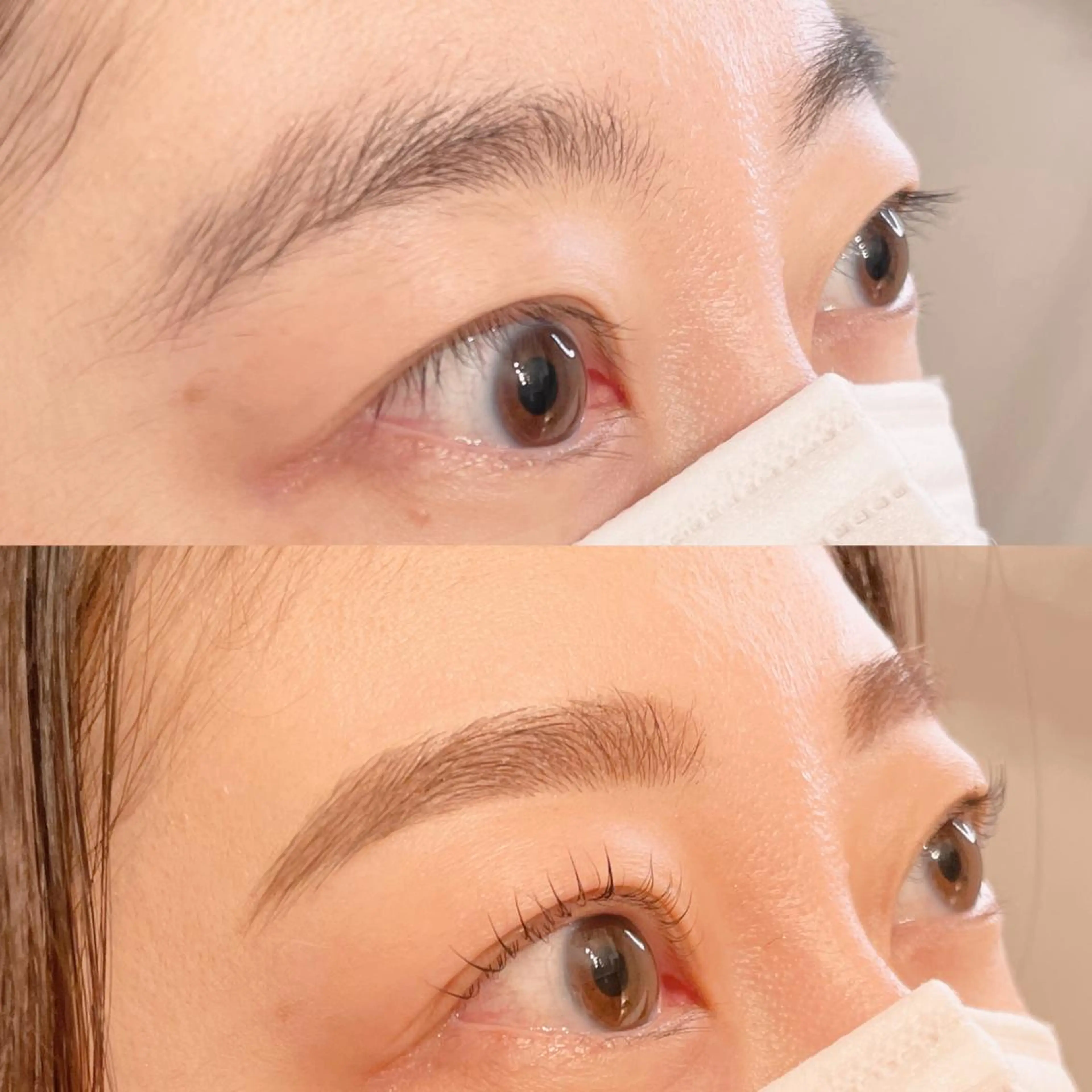 マツエク・マツパ アイブロウ 眉毛ワックス脱毛 一重×まつ毛パーマ マツパ 森崎 麗のマツエク・マツパデザイン