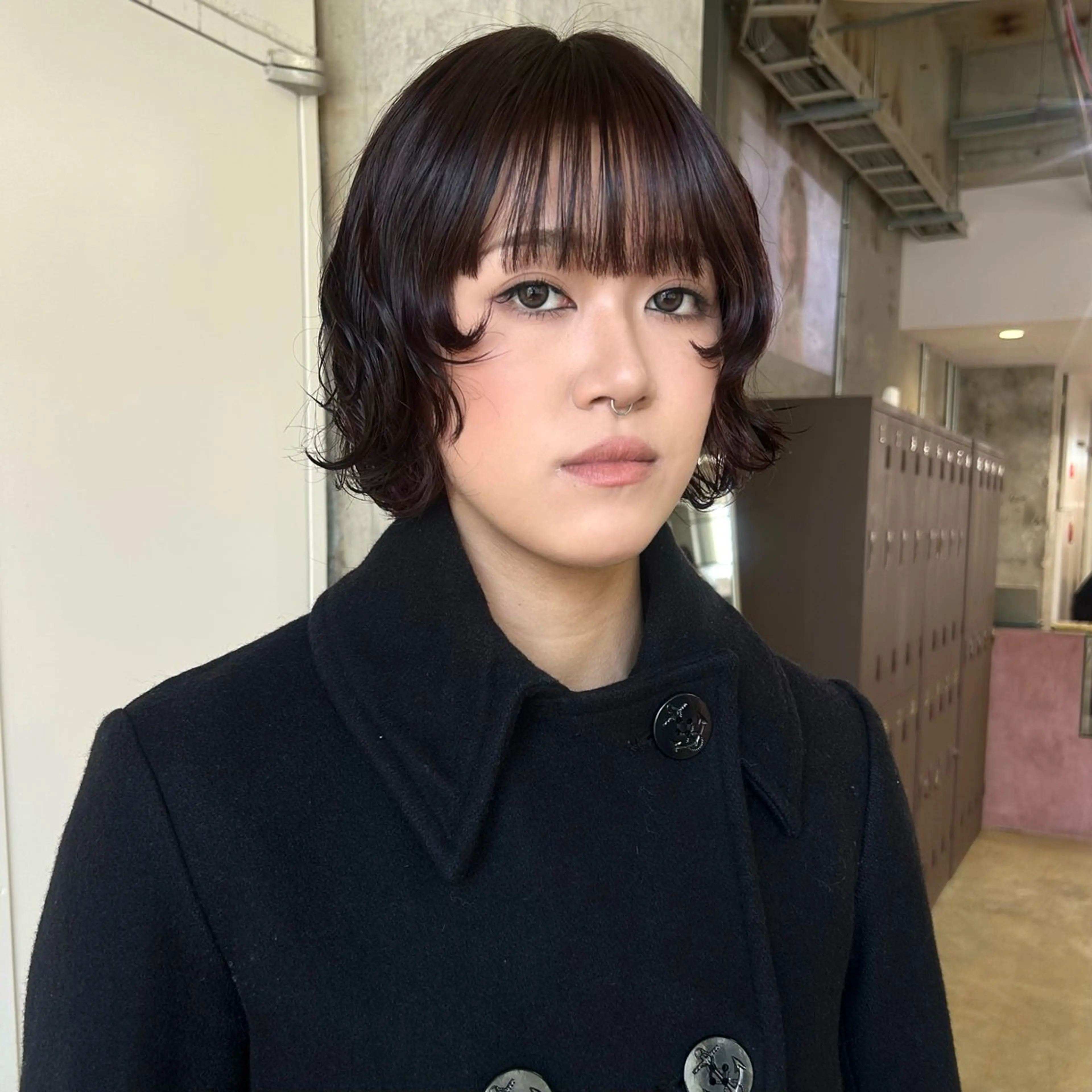 ミディアム カラー パーマ ミディアムパーマ カット ヘアカラー パーマ 伊藤ほのか/パーマ /酸性ストレートのヘアスタイル