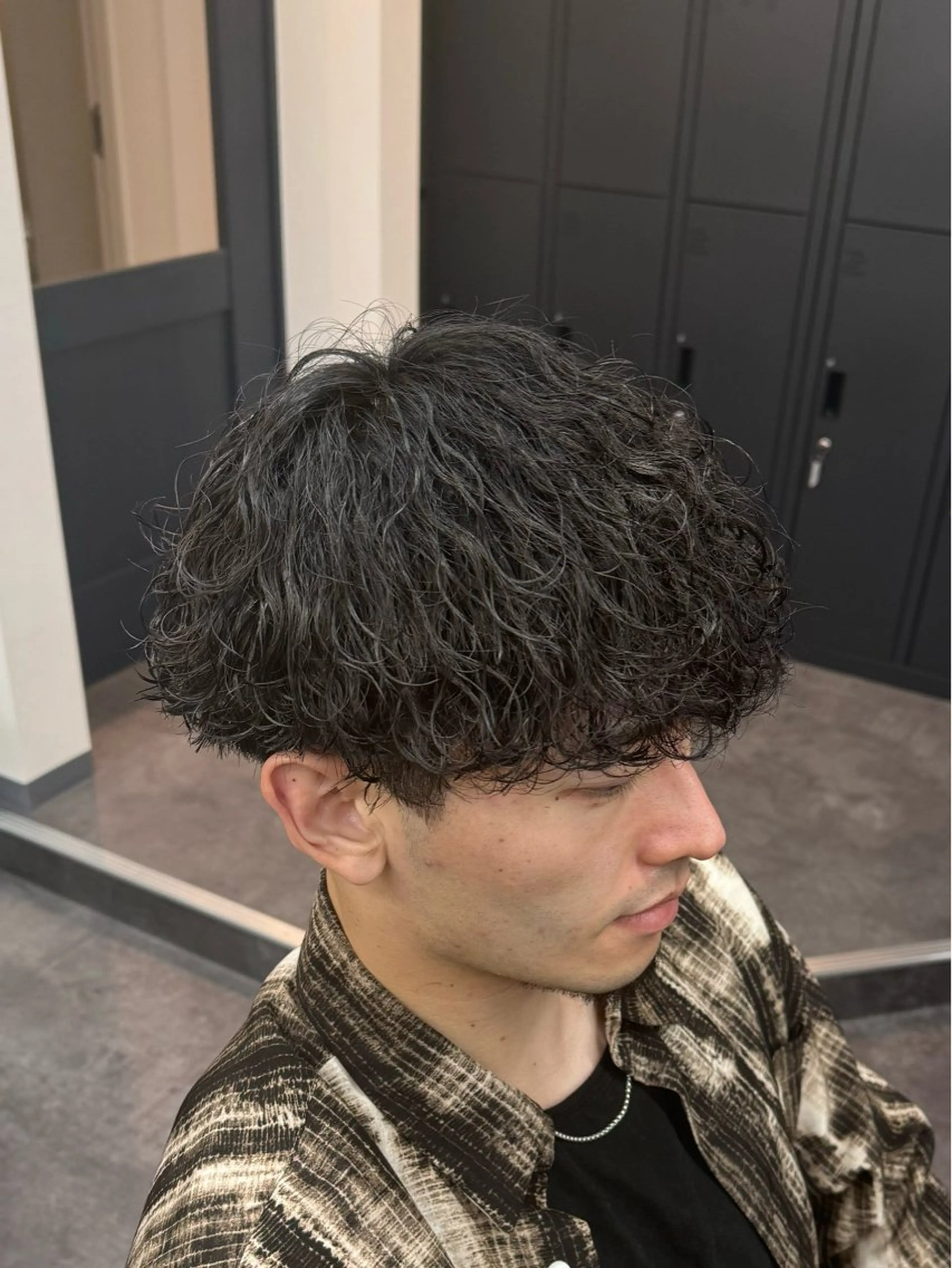 パーマ メンズ 波巻きパーマ 柏メンズカットパーマ NO.1タイチのヘアスタイル