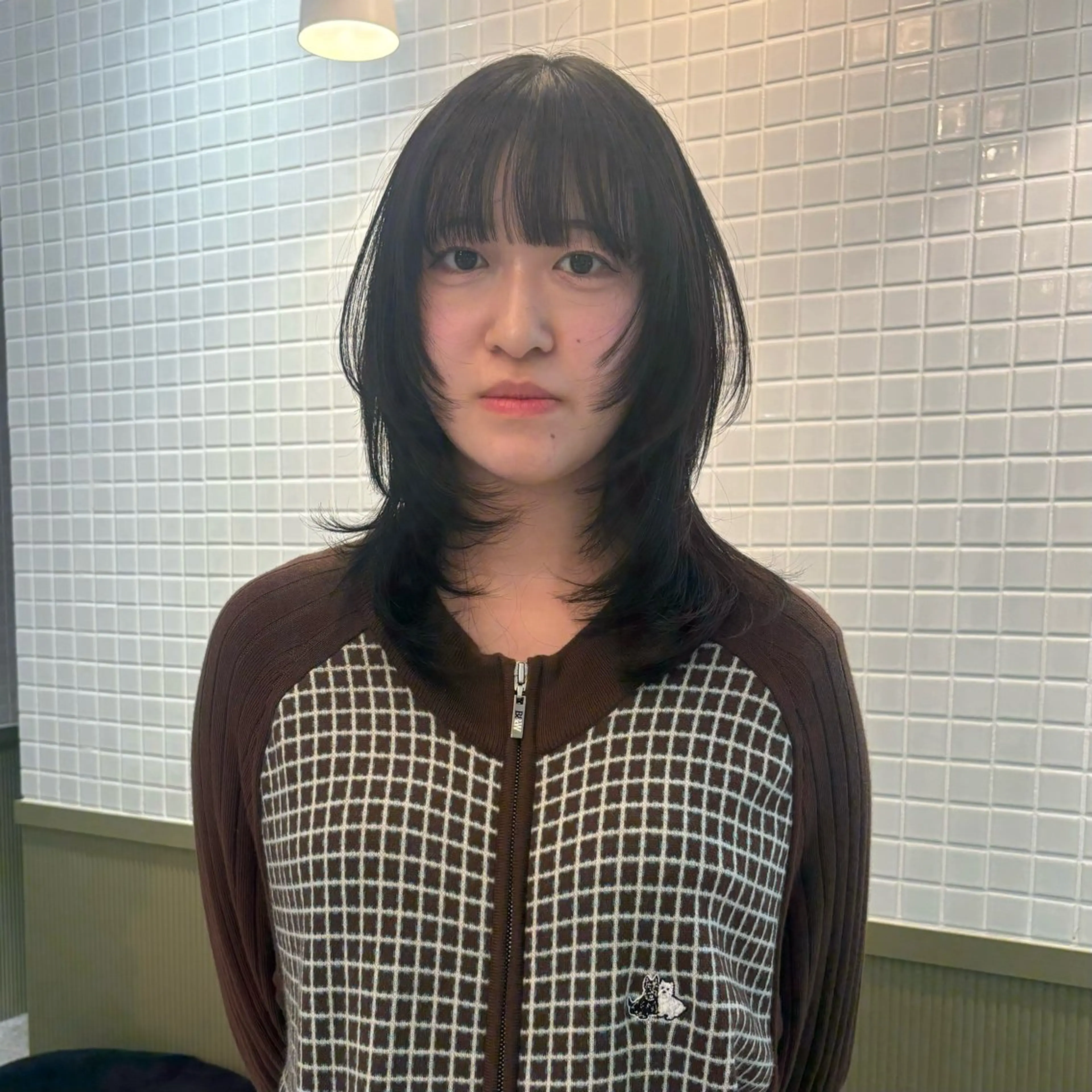 セミロング ハッシュカット ☕️NOA / レイヤーカット🍮のヘアスタイル