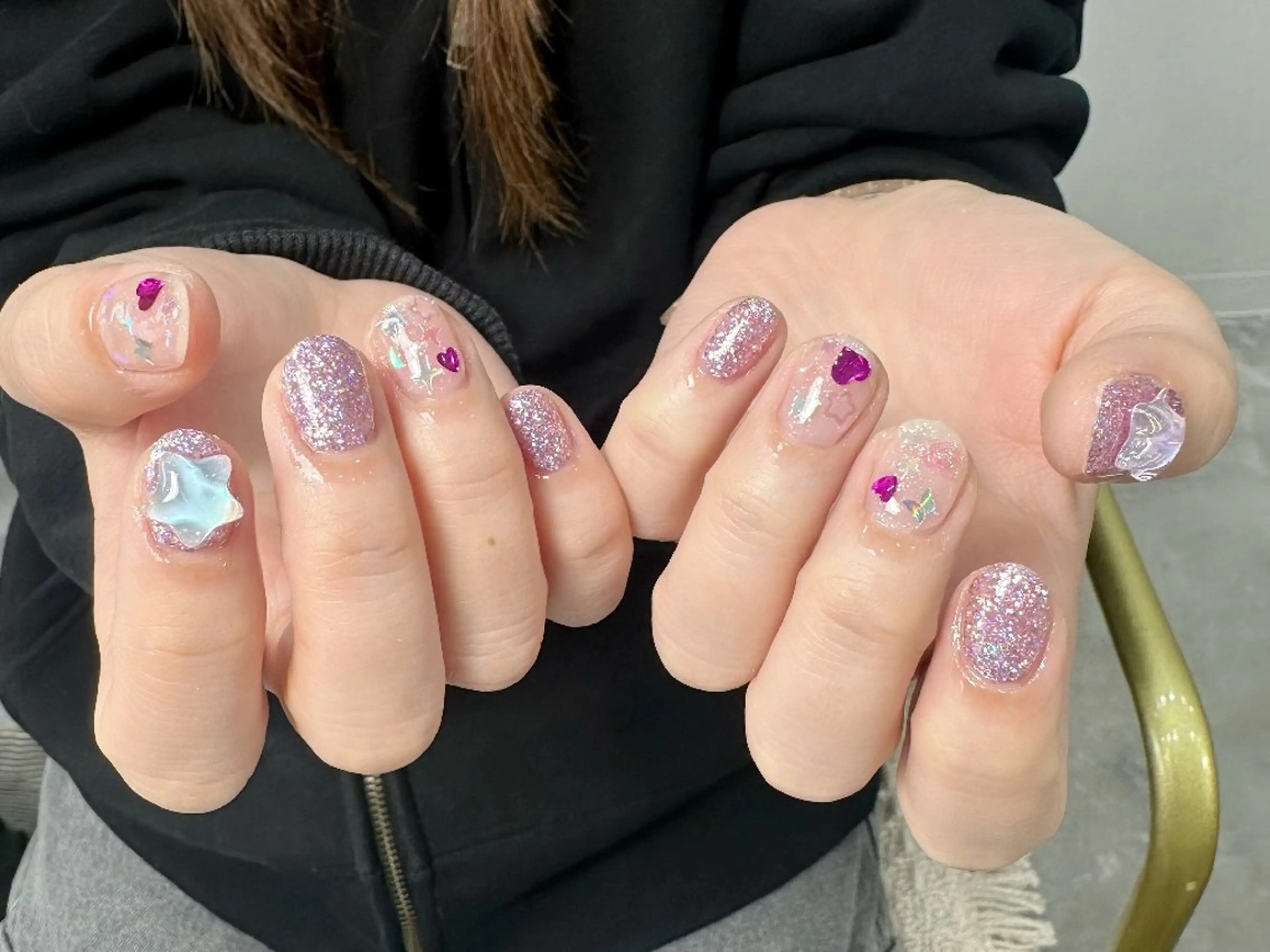 ネイル クリアネイル フラッシュネイル フットネイル フレンチネイル ジェルネイル ハンドネイル UM Nail Salonのネイルデザイン