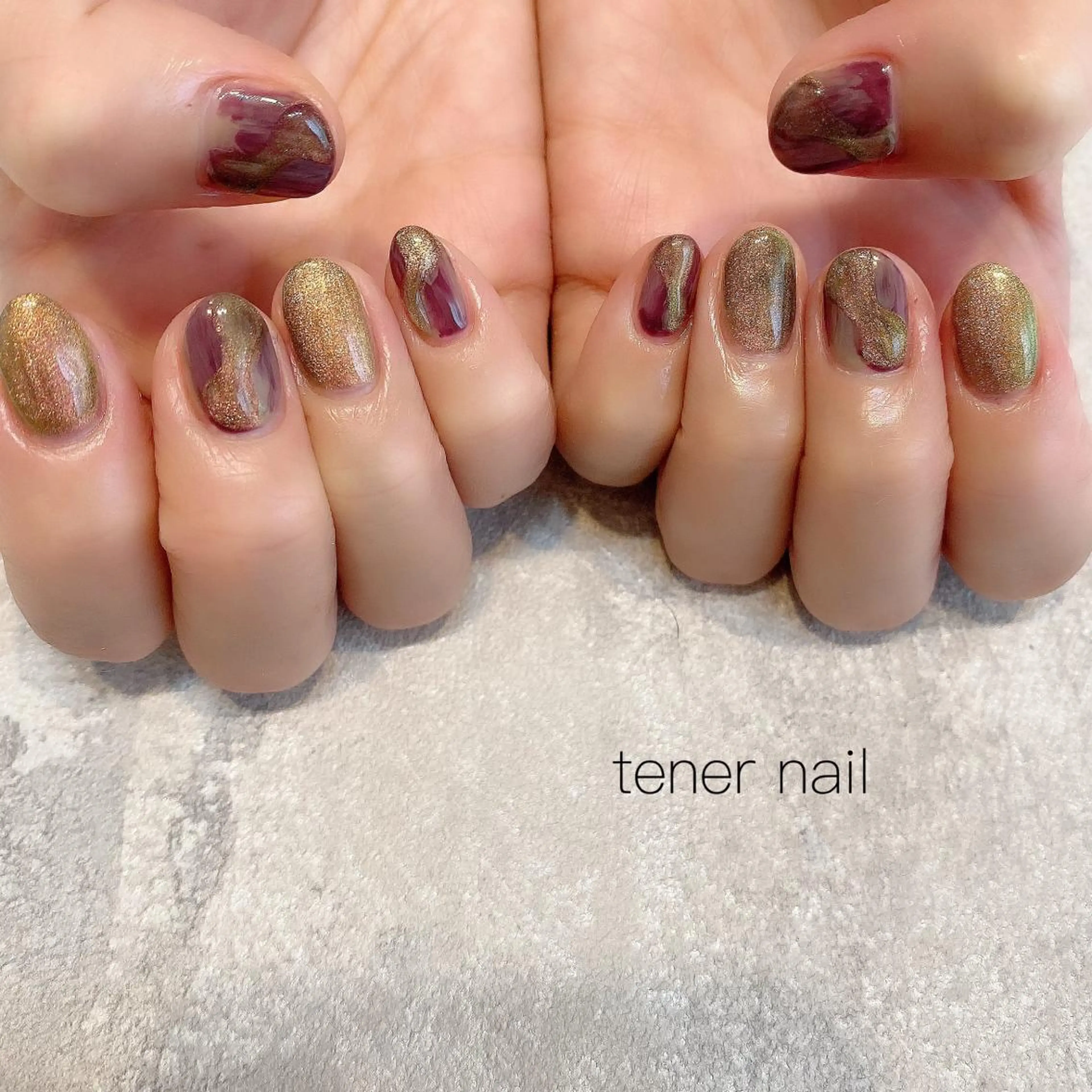 ネイル マグネットネイル ニュアンスネイル テネルネイル tener nailのネイルデザイン