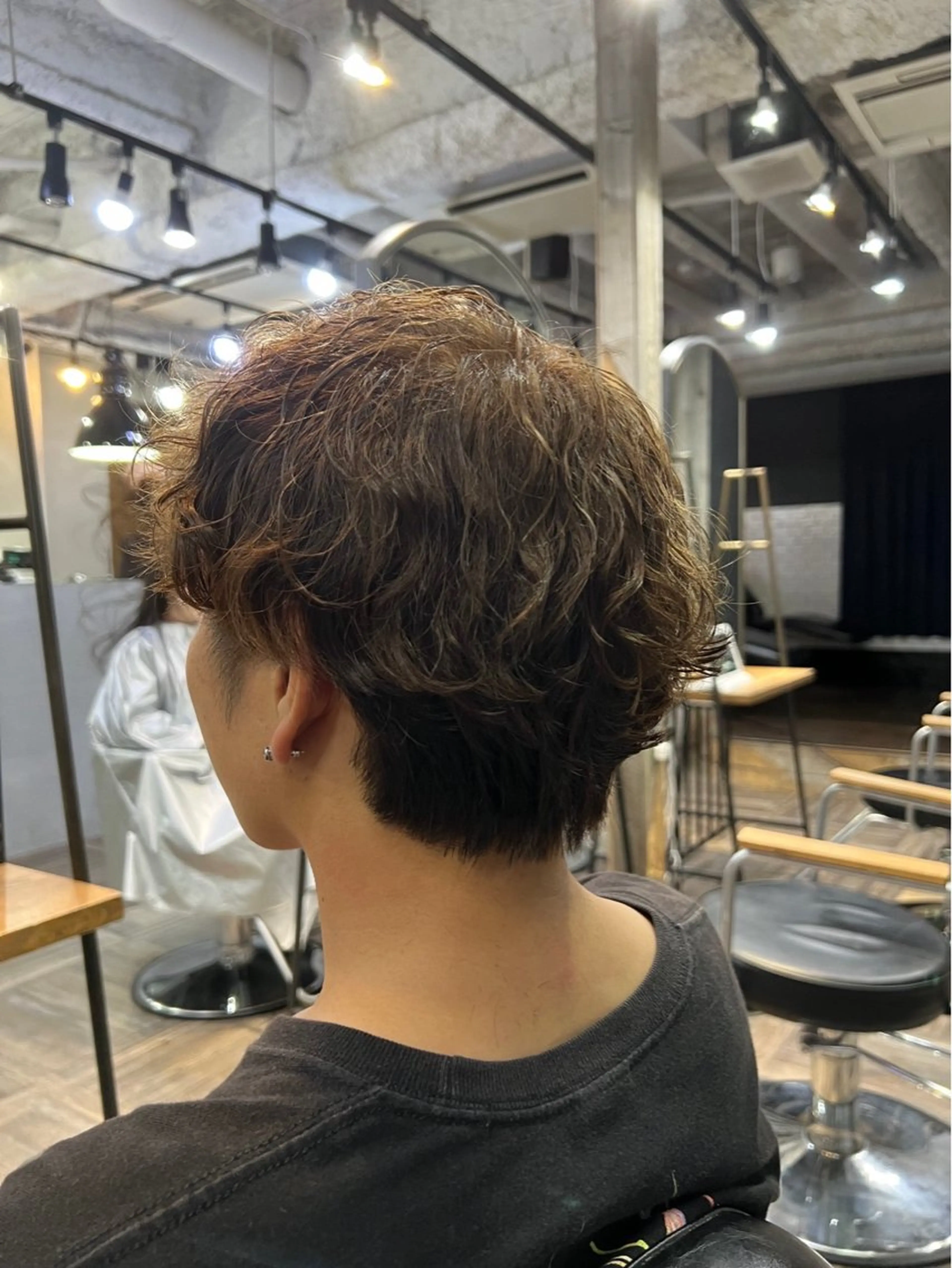 パーマ メンズ メンズパーマ 刈り上げ 村本 優依のヘアスタイル