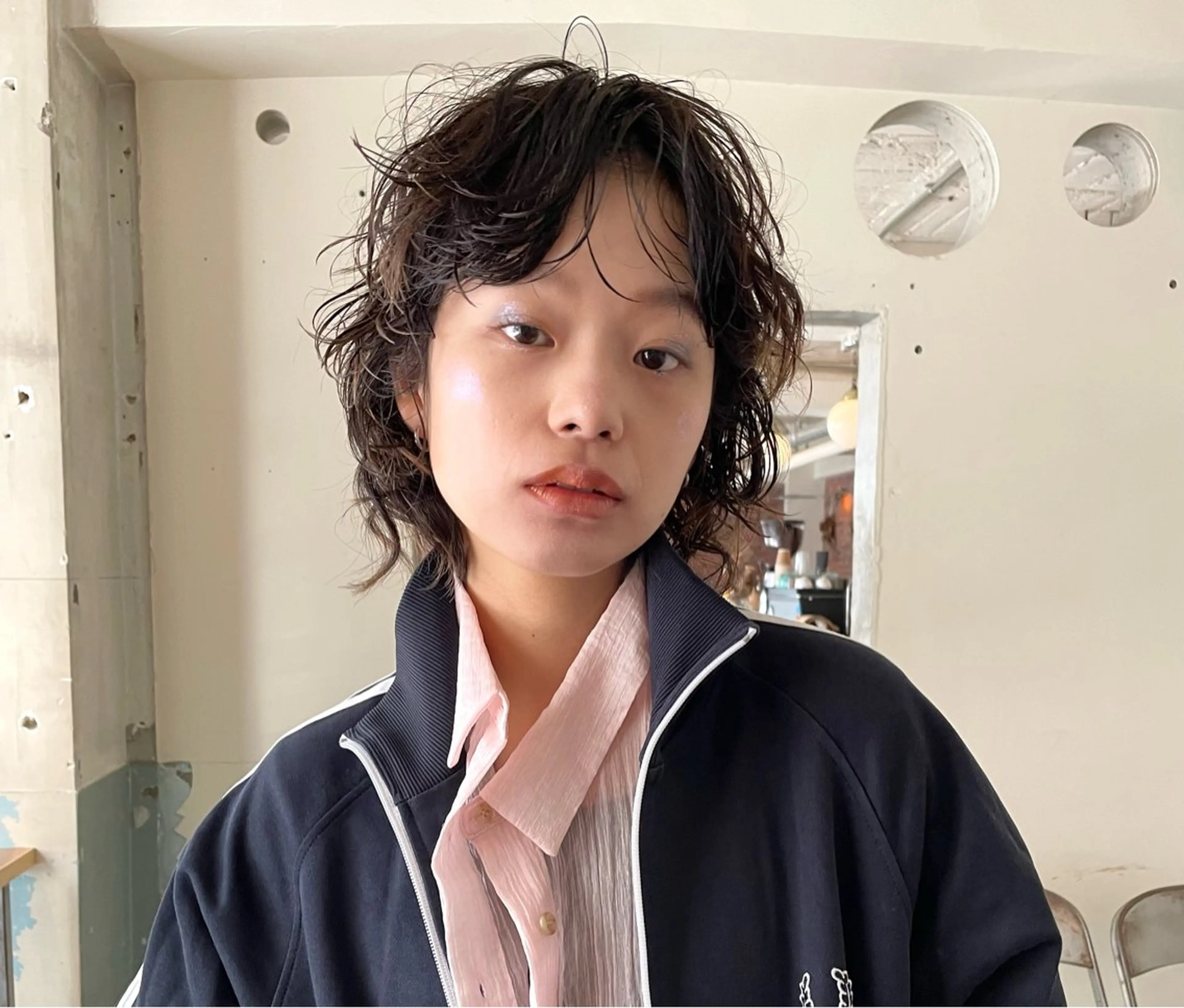 ミディアム カラー パーマ ヘアアレンジ メンズ ミディアムパーマ メンズパーマ メンズウルフカット ウルフカット tatsumi/ボブ ウルフ/レイヤーのヘアスタイル