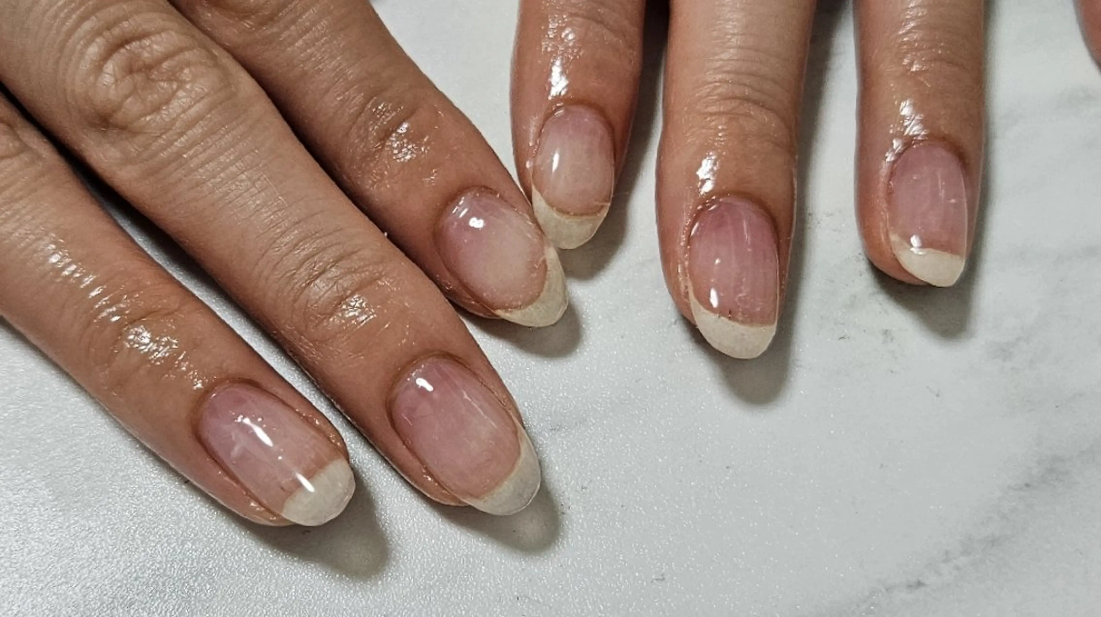 ネイル クリアネイル ハンドネイル ハンドケア shellnail さなえのネイルデザイン