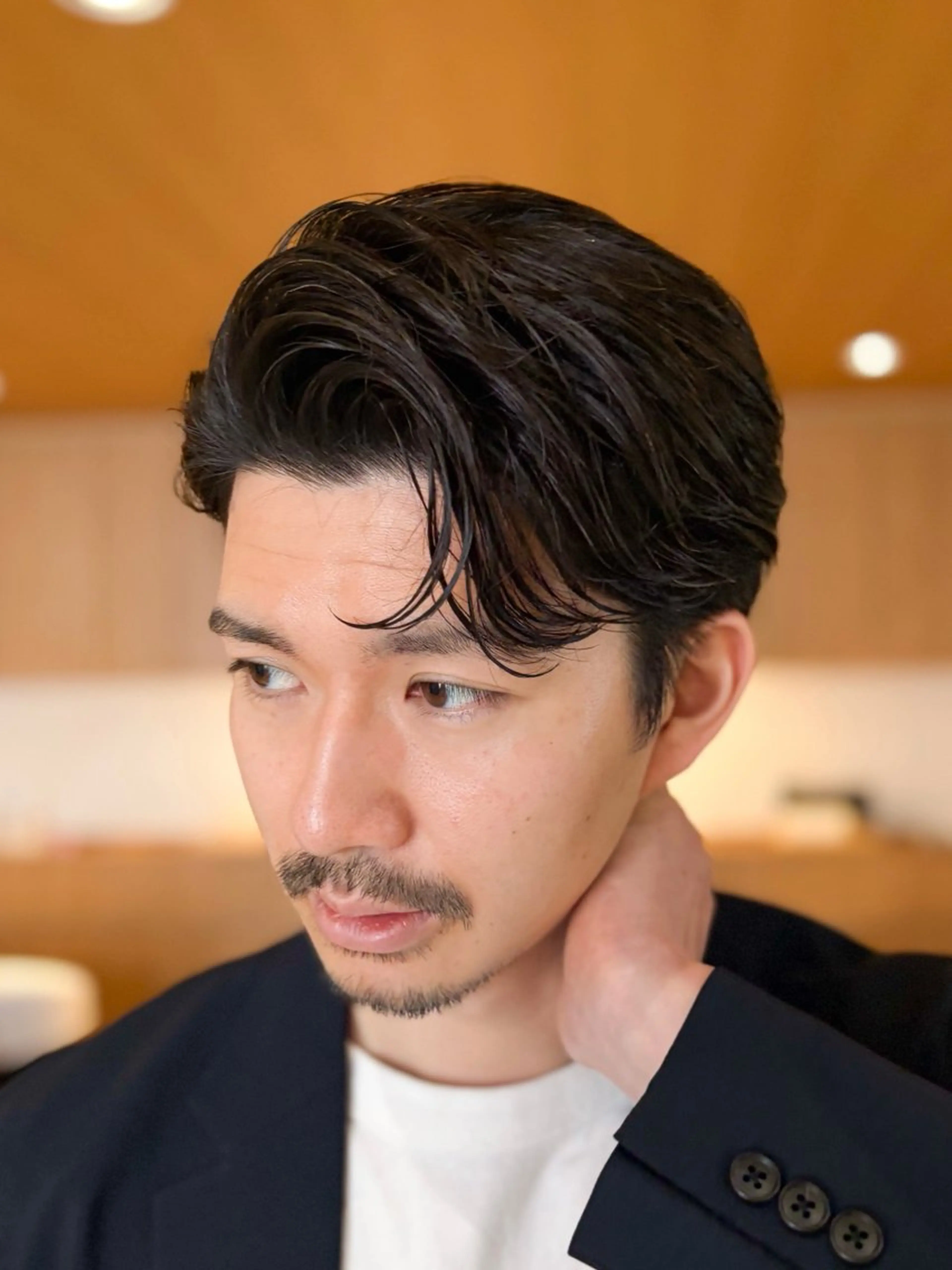 ショート パーマ メンズ ビジネス 縮毛矯正 カット 縮毛矯正 【メンズ縮毛矯正】 FILMS  軍司のヘアスタイル