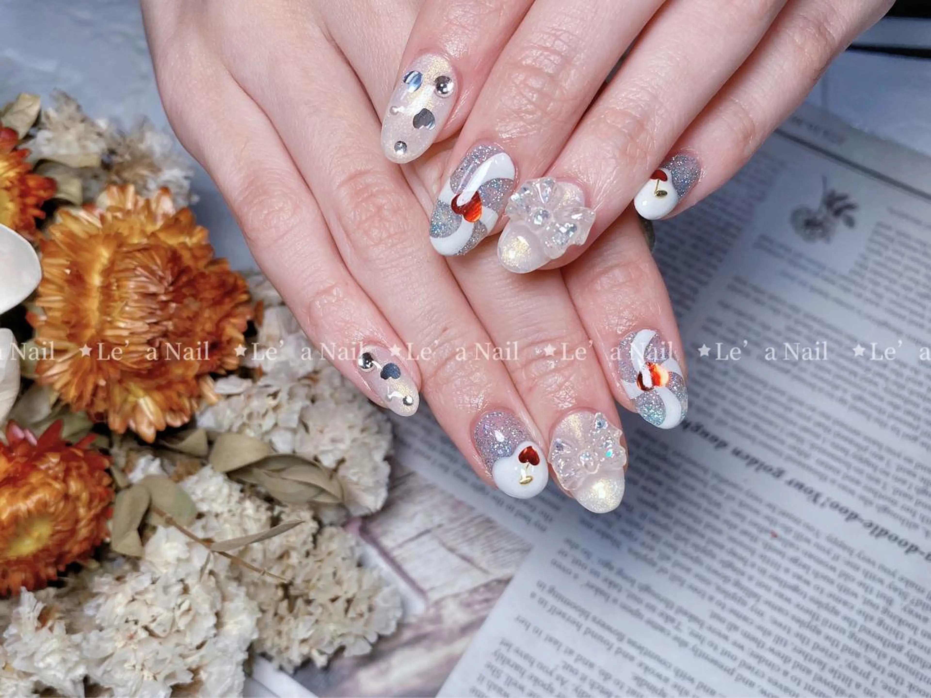 ミディアム カラー ネイル Le’a NailSalonのネイルデザイン