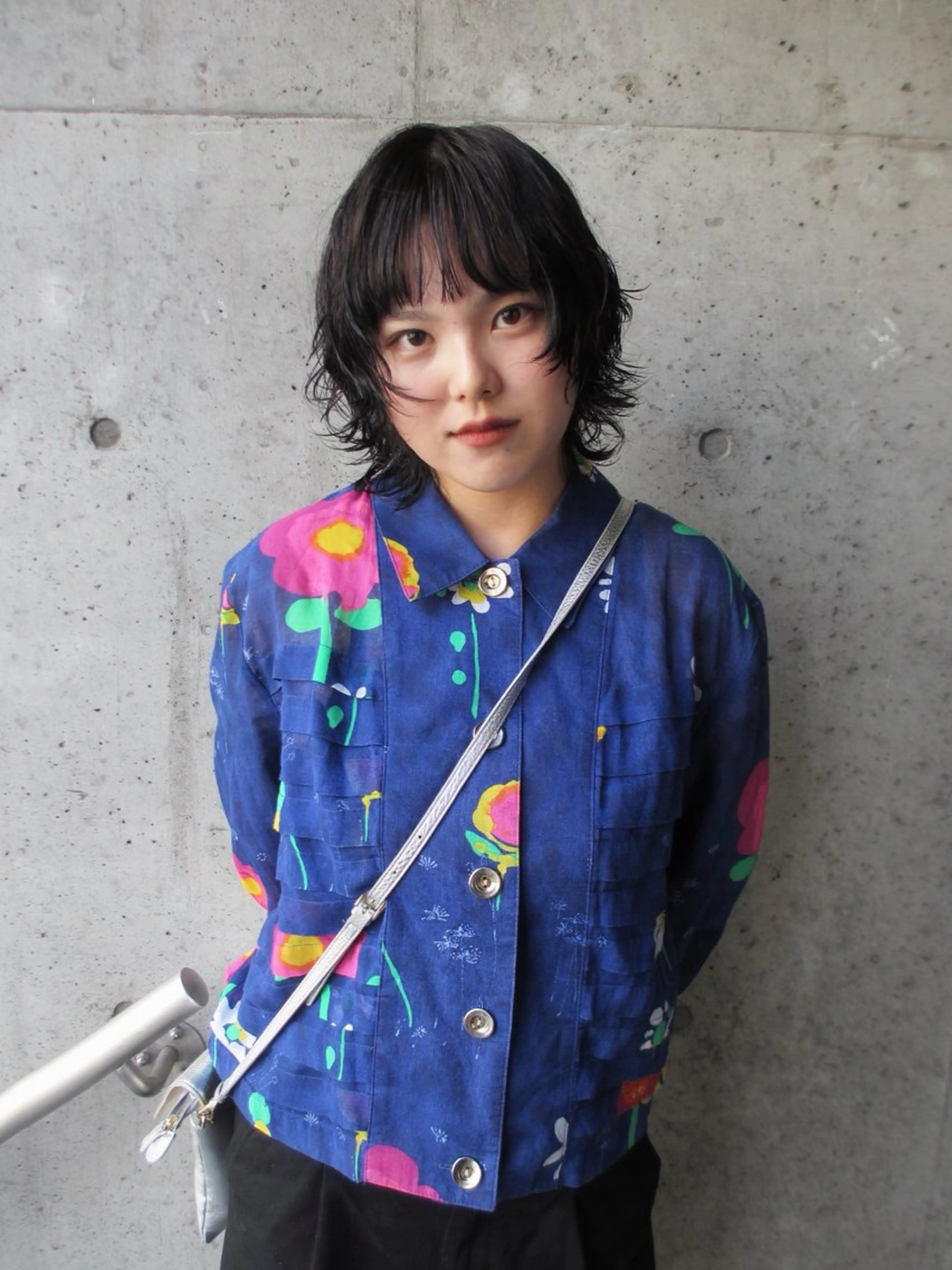 ショート カラー パーマ 透明感カラー shui/艶カラー ／柔らかストレートのヘアスタイル