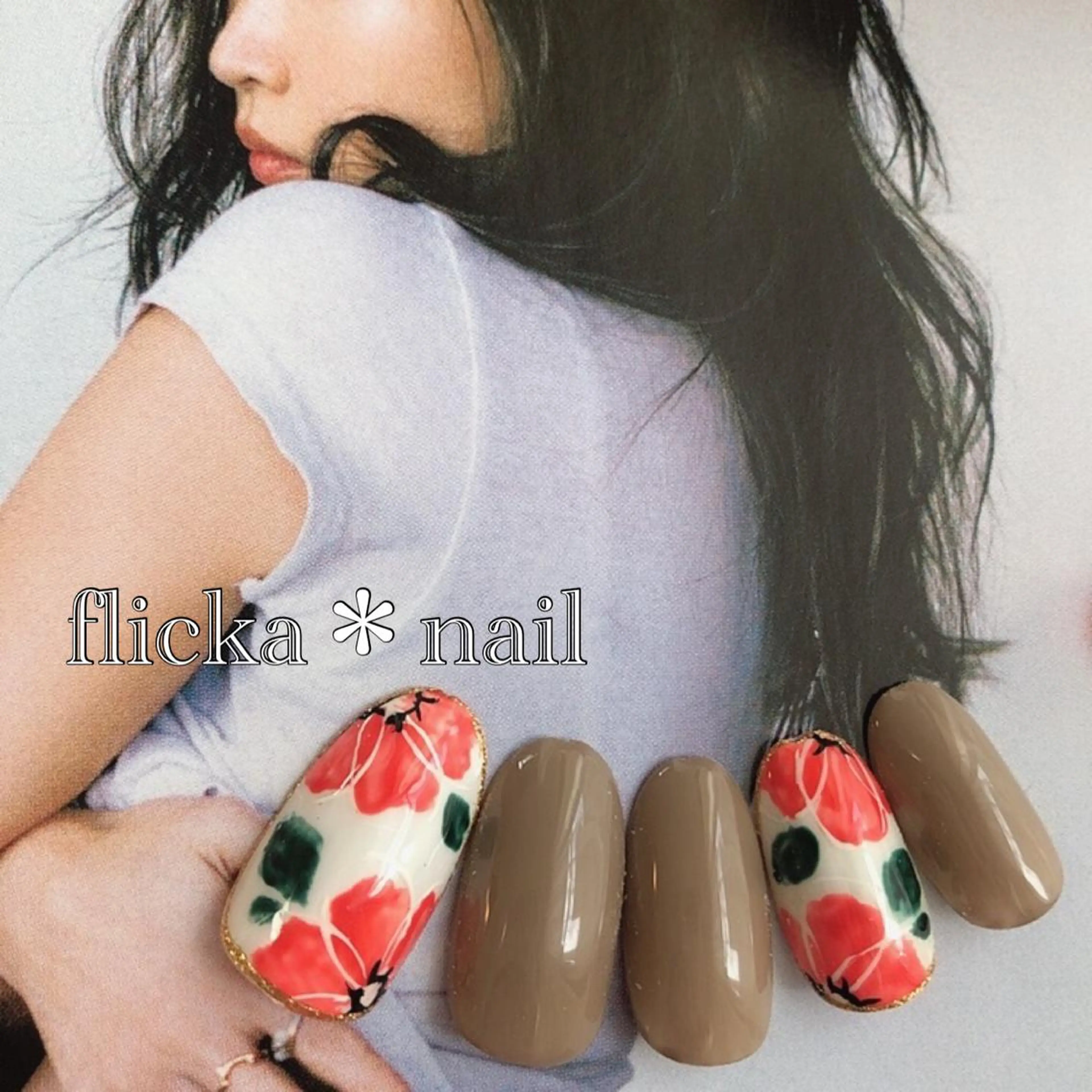 ネイル フラワーネイル ハンドネイル flicka＊nail所属・flicka* nailのネイルデザイン