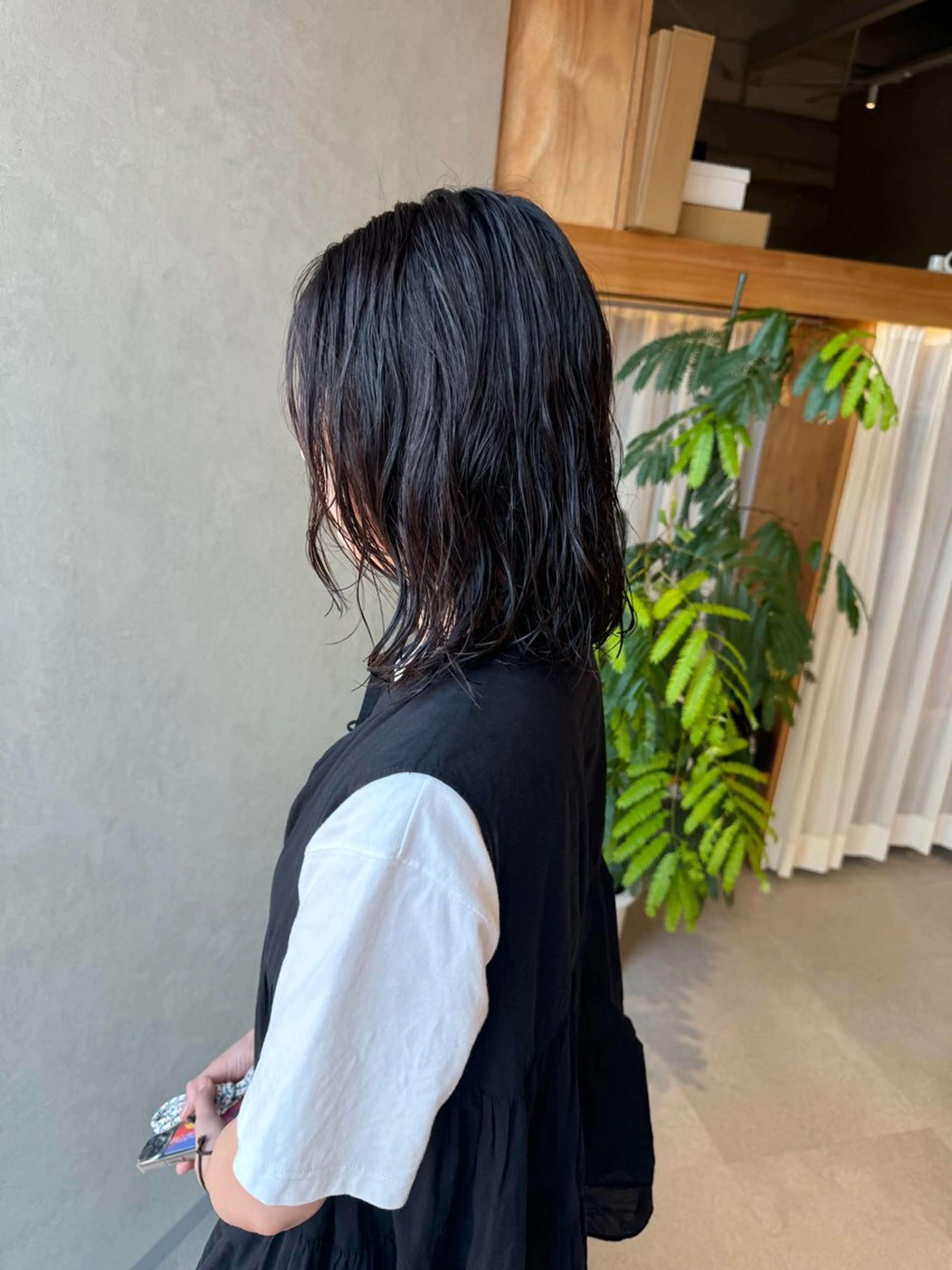 ミディアム カット パーマ レイヤー/ボブパーマ /垢抜け/タクミのヘアスタイル