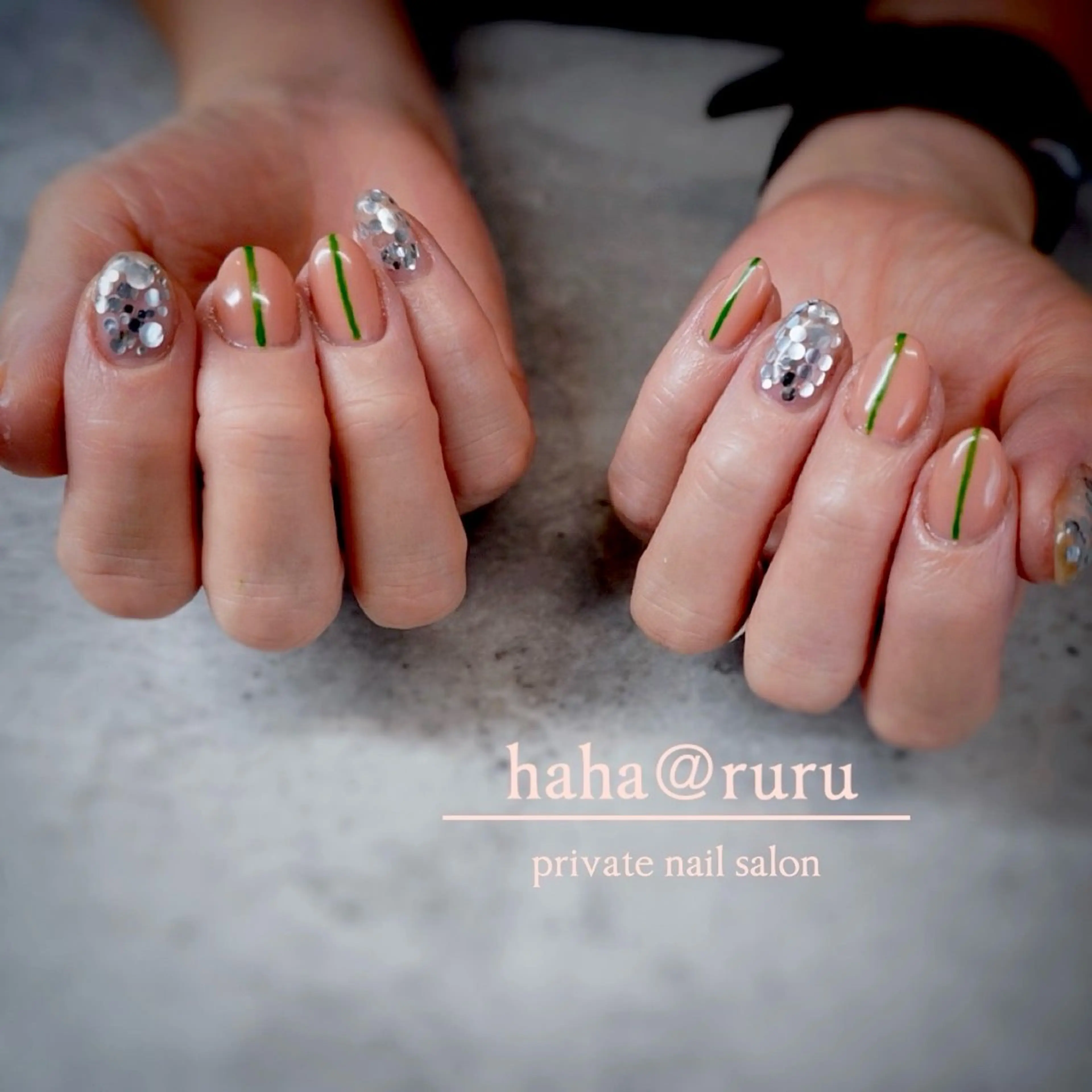 ネイル ピンク haha@ ruruのネイルデザイン