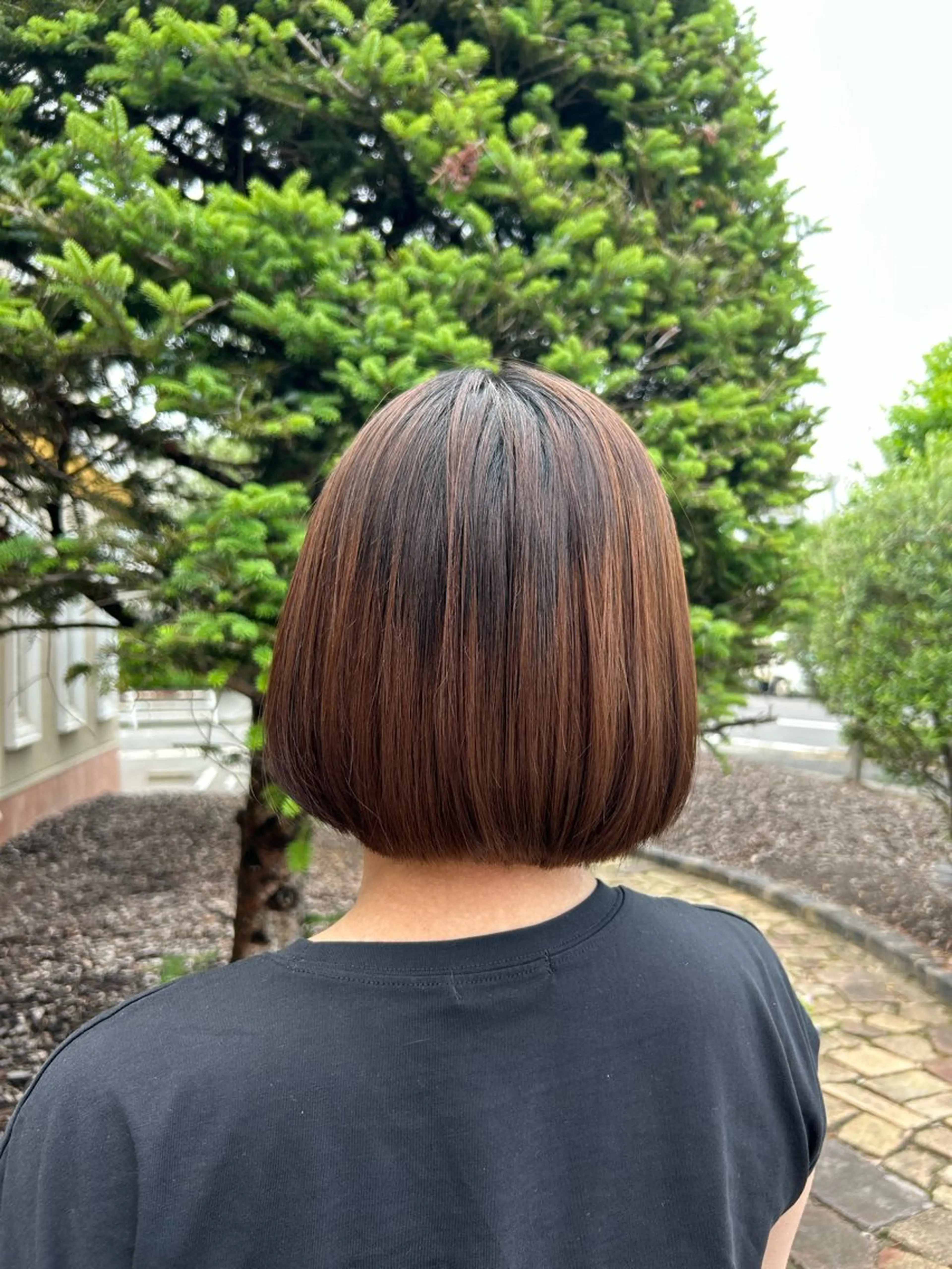 ミディアム ボブ カット ヘアルームflat・ Rena🌼ྀིのヘアスタイル