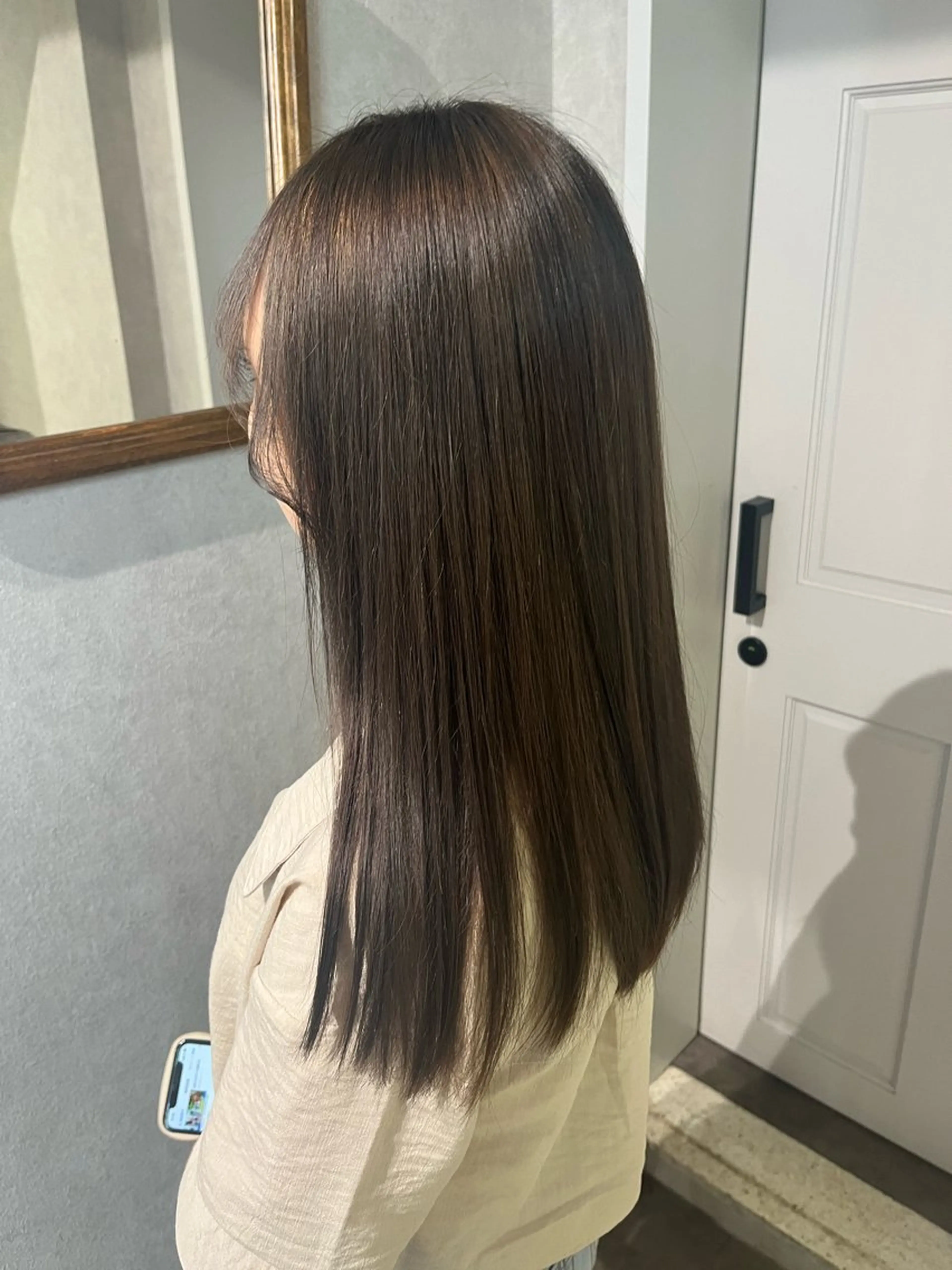 セミロング カラー ダブルカラー イヤリングカラー ハイトーンカラー インナーカラー 顔周りカット ヘアカラー 髪質改善&艶カラー/ ほんだあみ (♡)のヘアスタイル