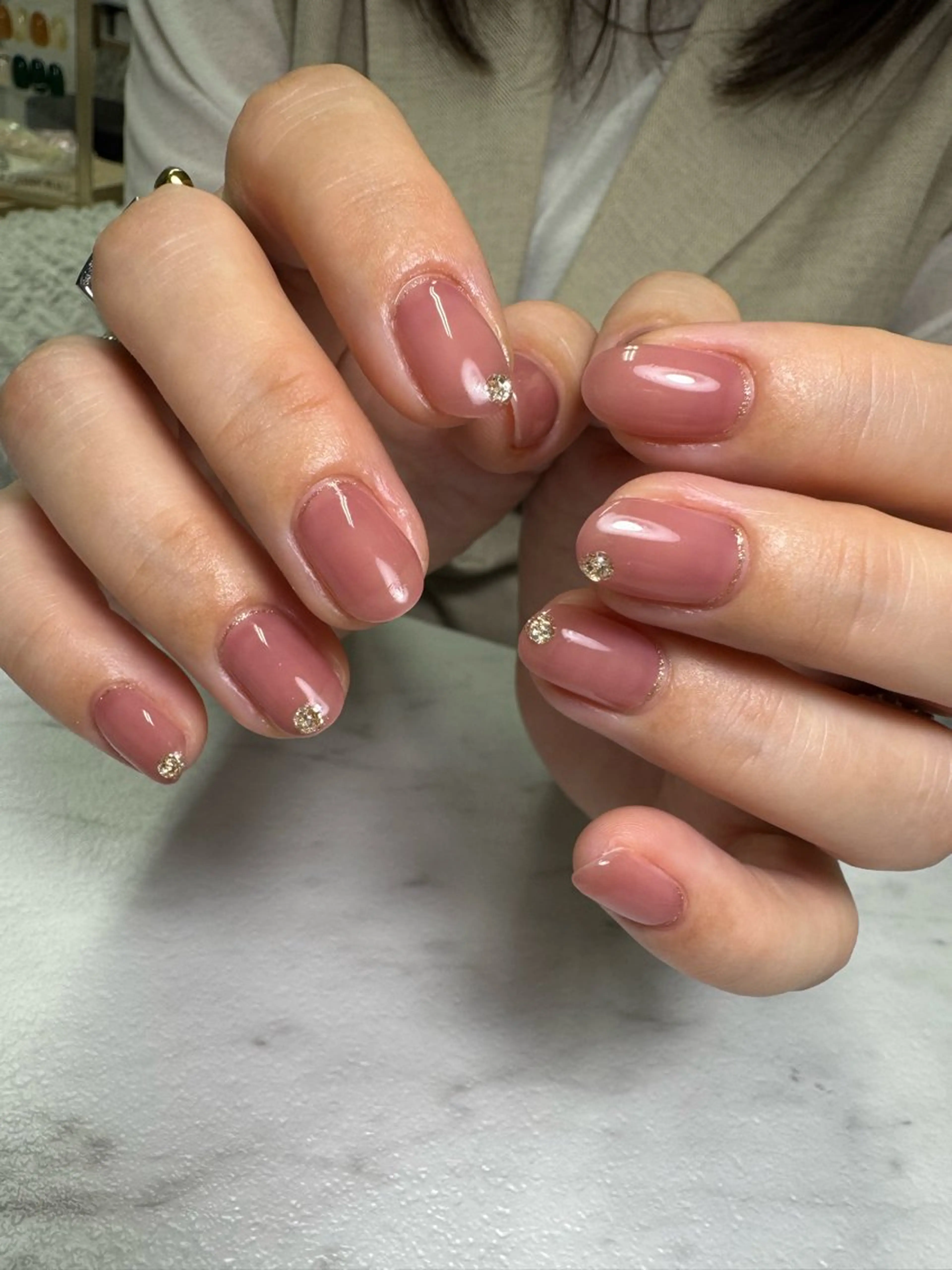 ネイル ニュアンスネイル シンプルネイル ハンドネイル Nail salon Genieのネイルデザイン