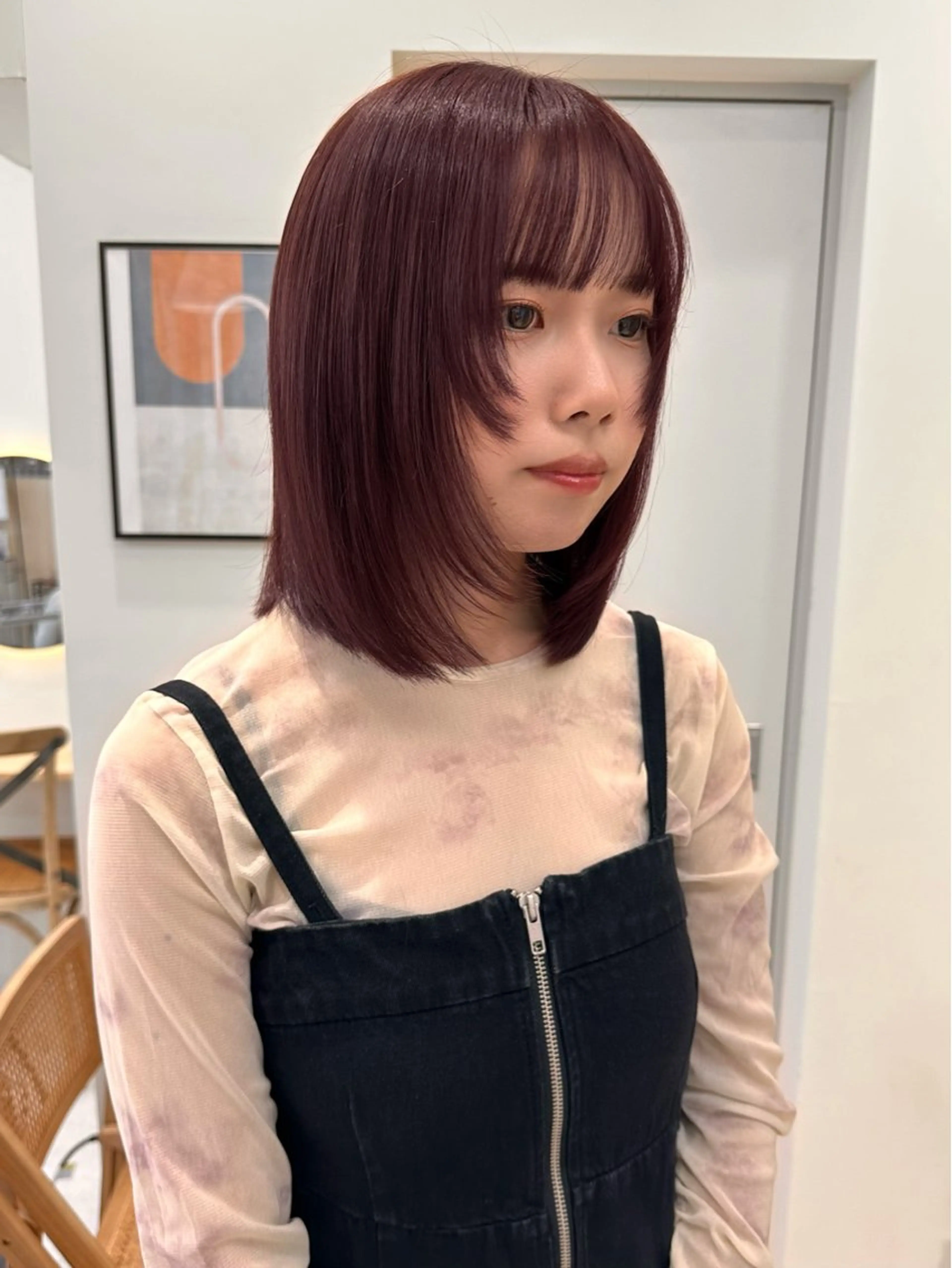 ミディアム カラー 🪭risa 暖色/レイヤー🪭のヘアスタイル