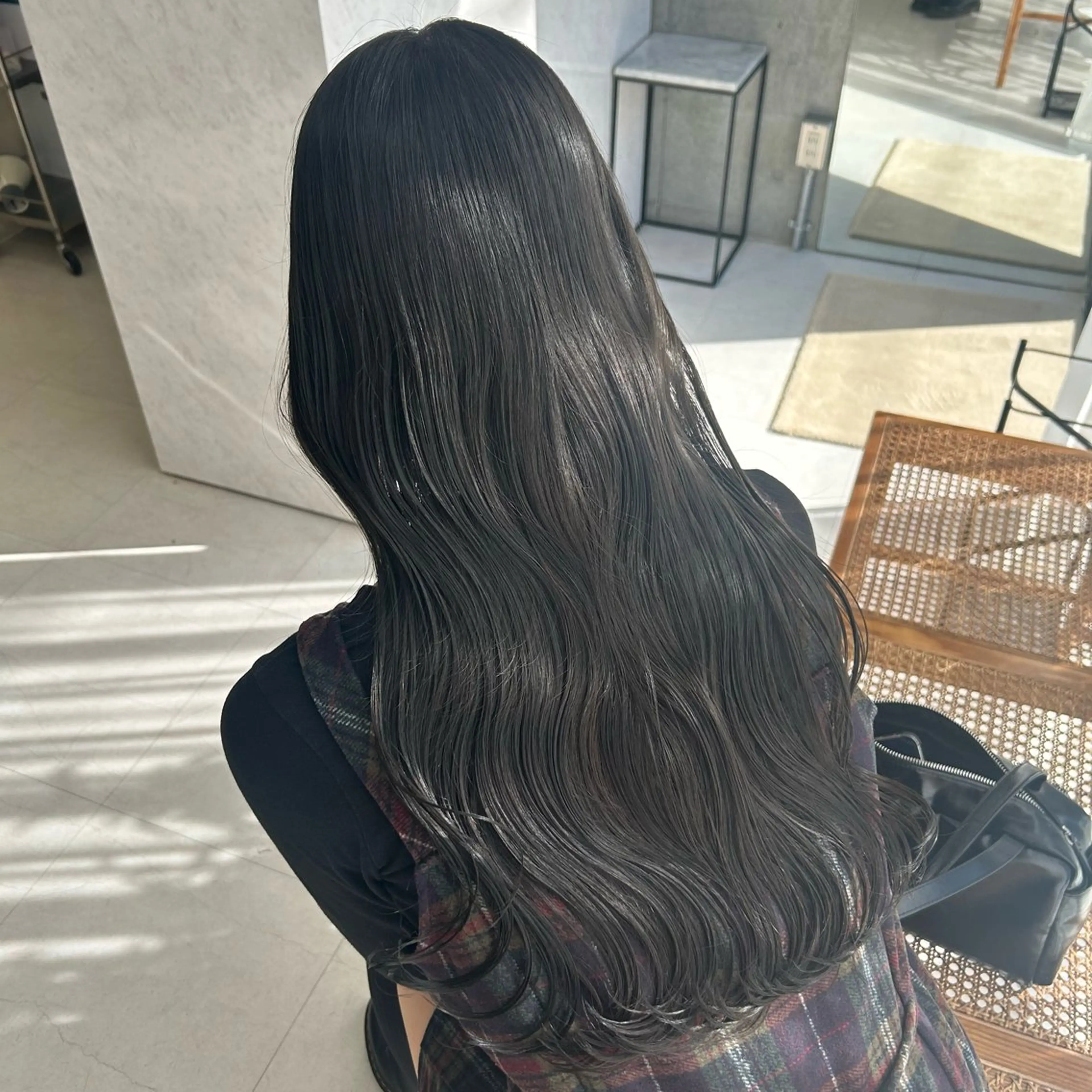 ロング ヘアカラー トリートメント LOE Yuuka/42🩵のヘアスタイル