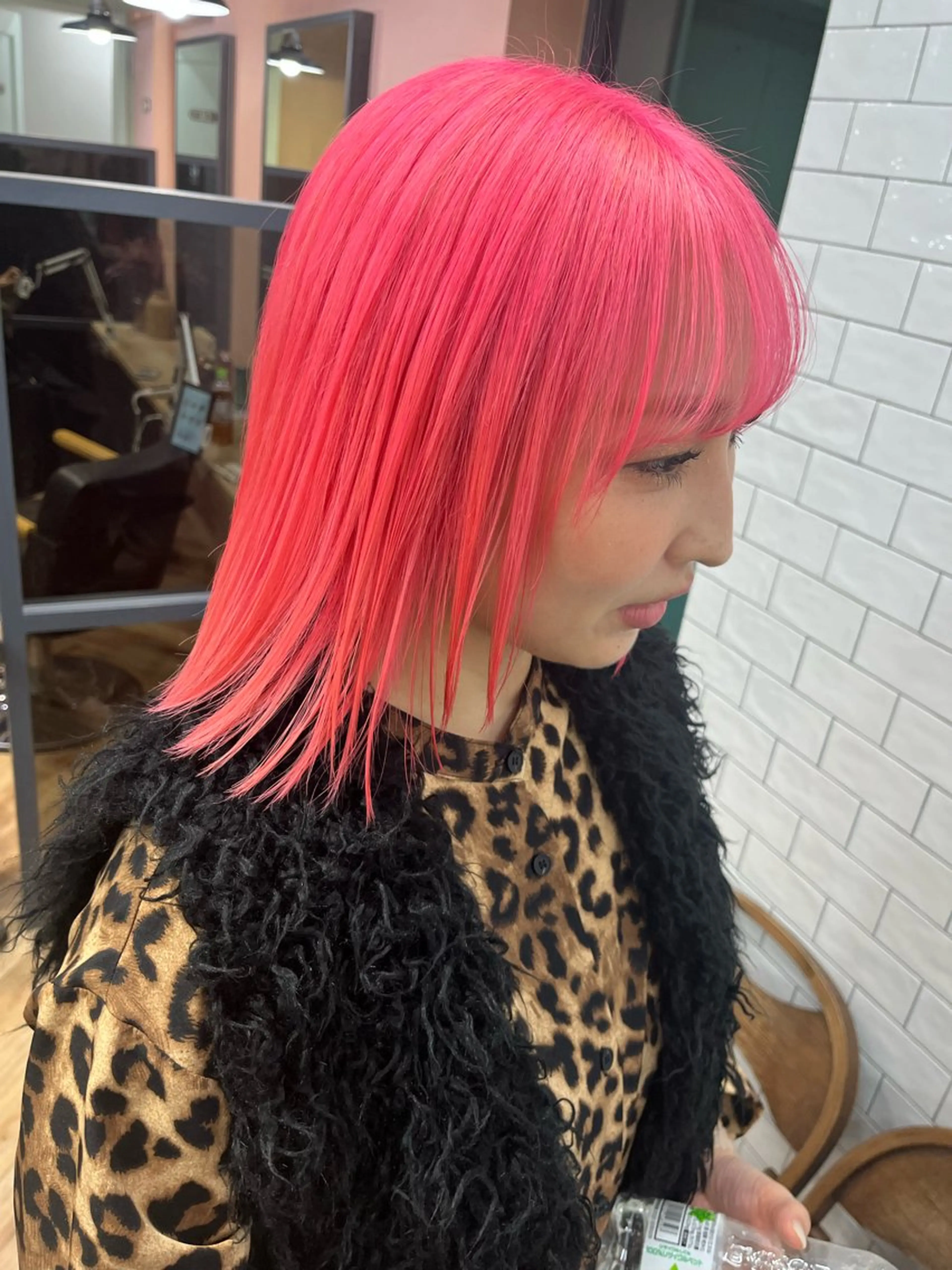 ミディアム ヘアカラー もり まりものヘアスタイル