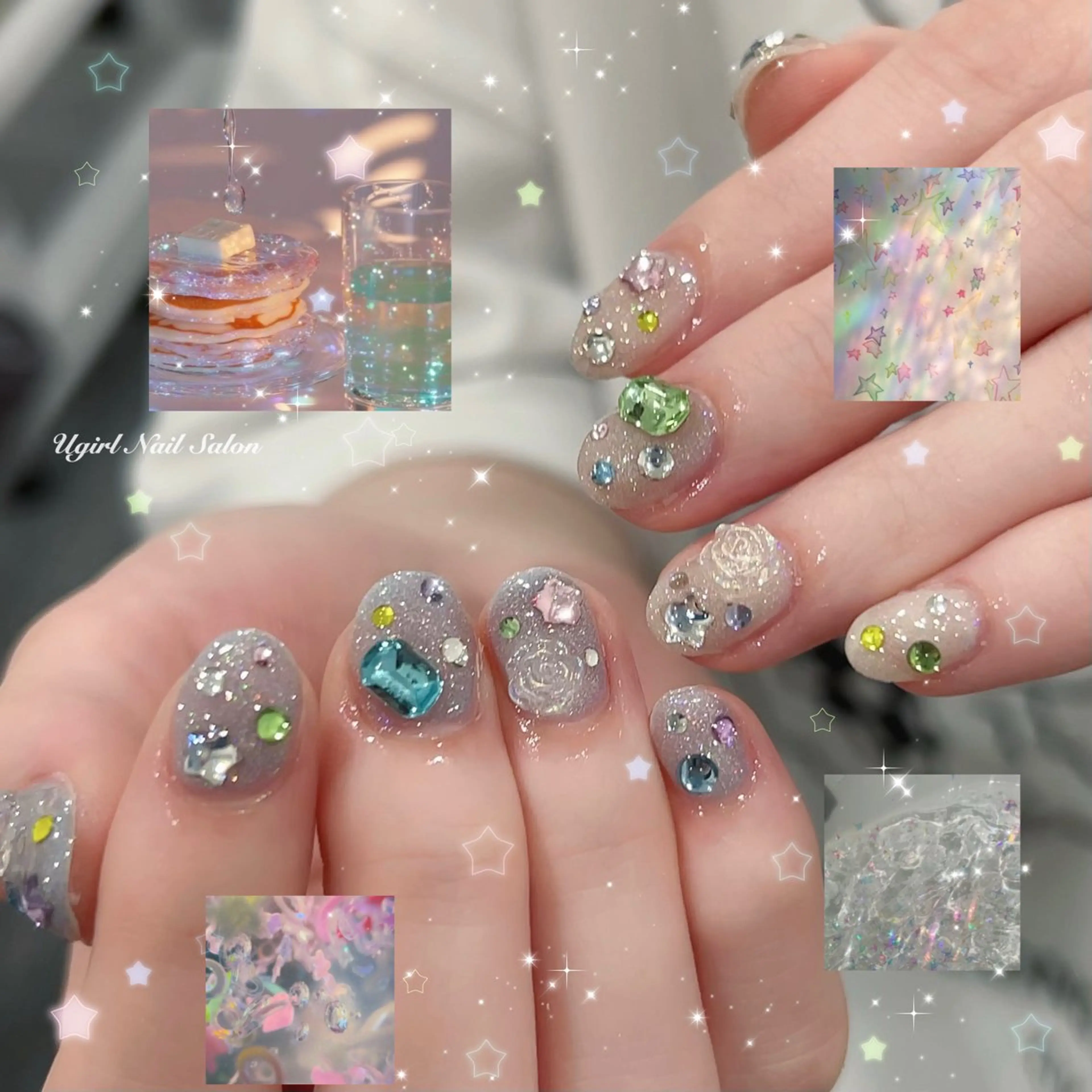 ネイル ハンドネイル 🪄mimi🎀 Midori🪽のネイルデザイン