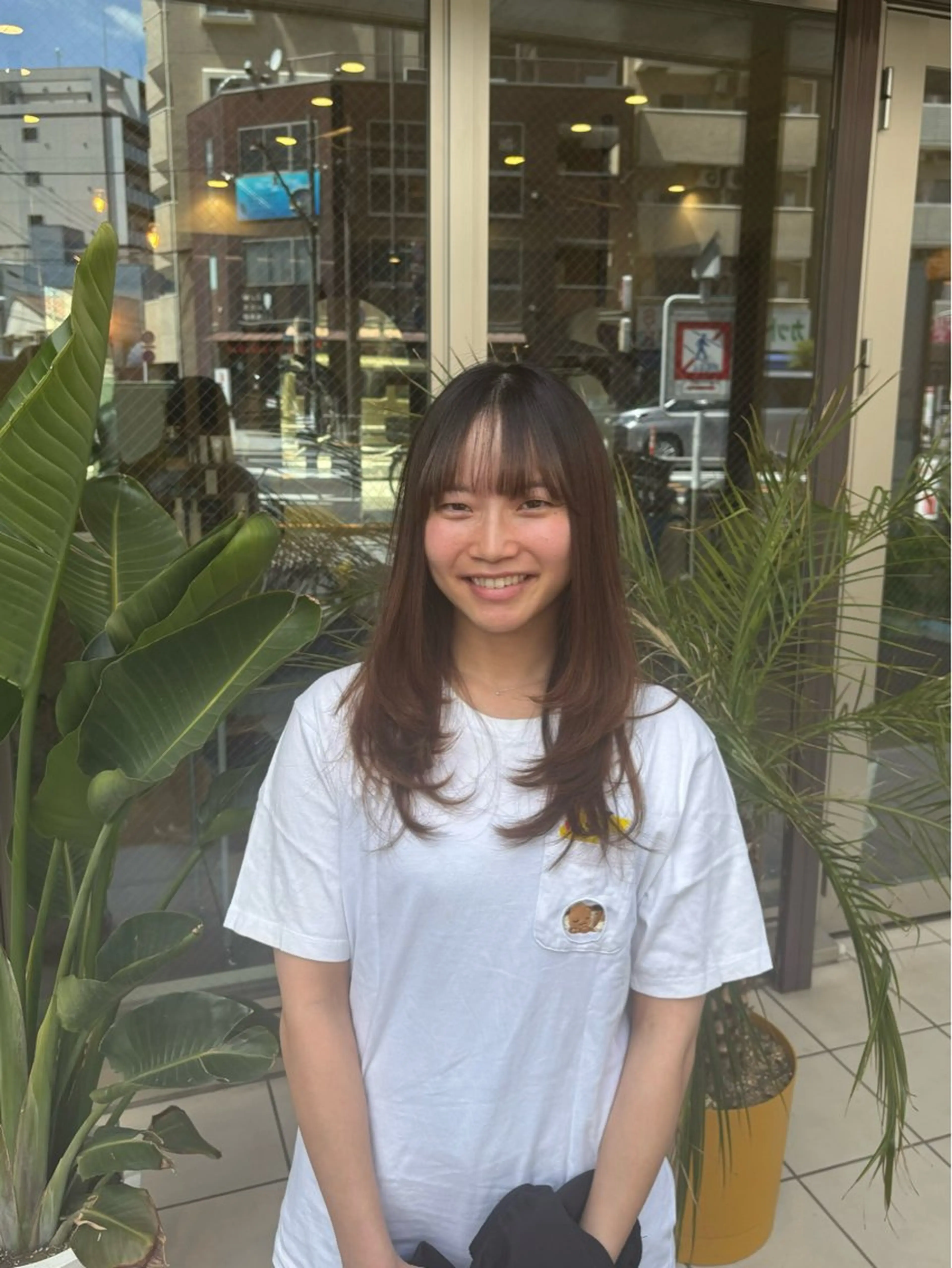 ミディアム レイヤーカット 江口 幸太のヘアスタイル