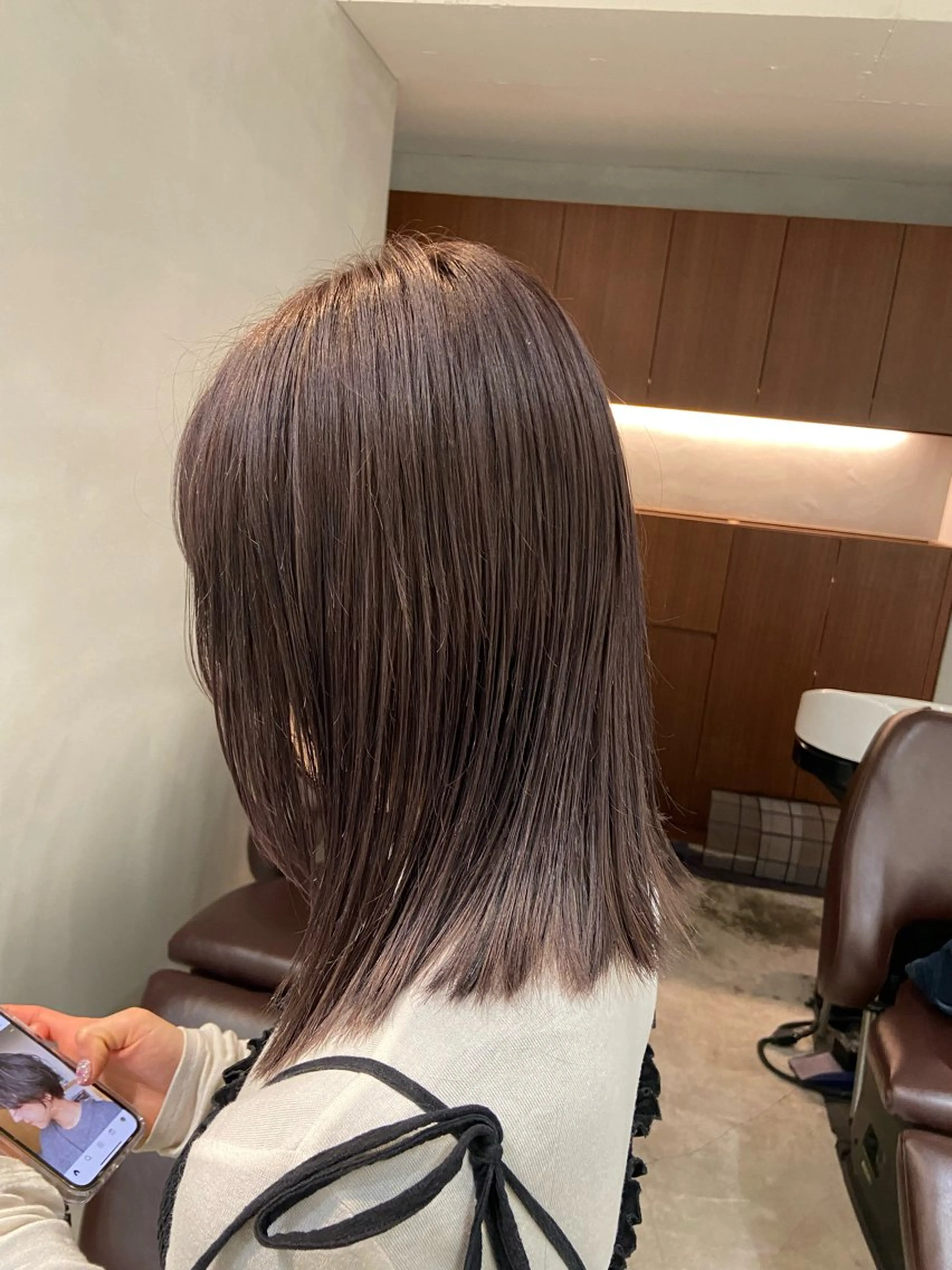 ミディアム カラー 表参道/艶カラー 岩倉稜真のヘアスタイル