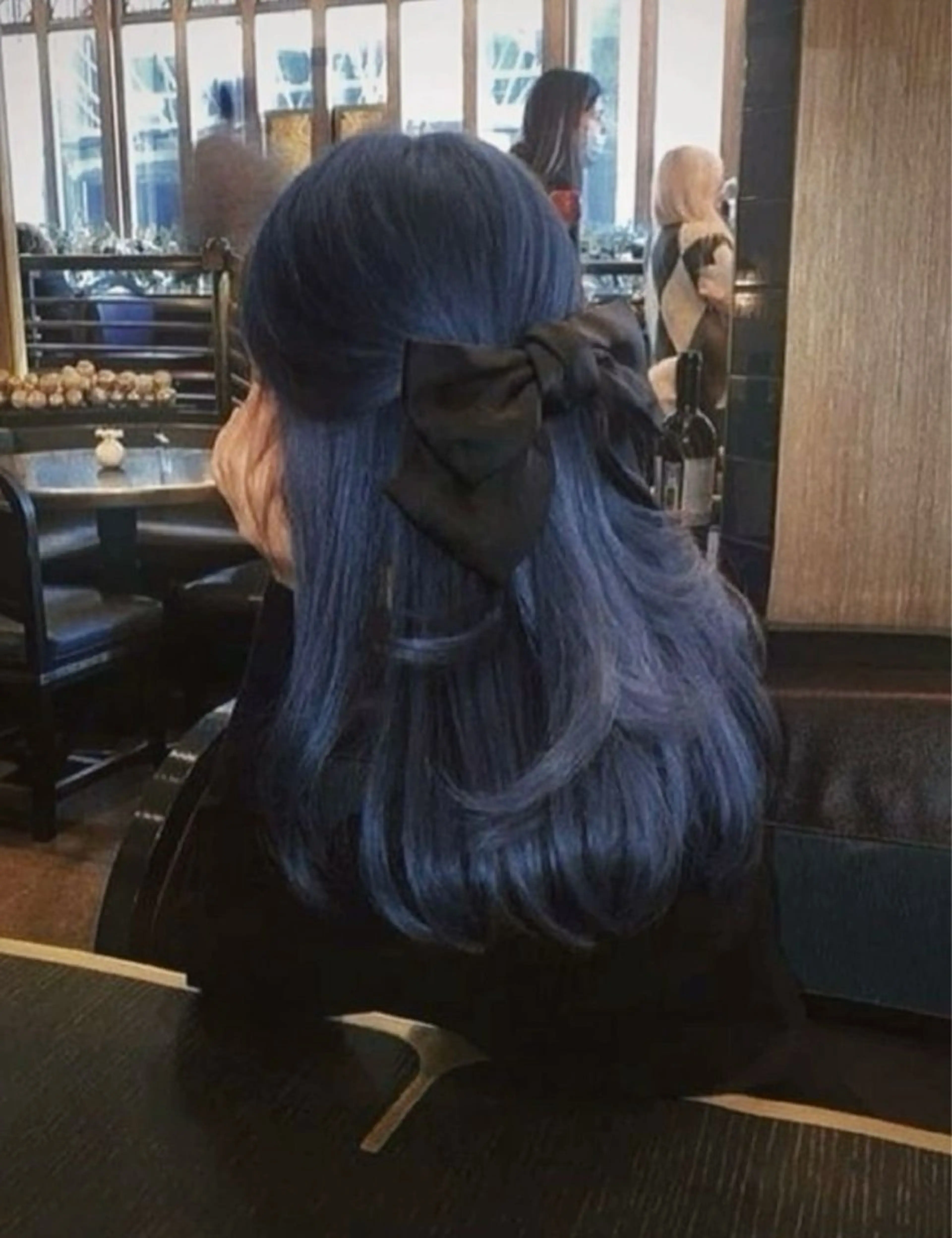 ロング カラー 韓国うる艶ハイトーン 💙ayana💙のヘアスタイル