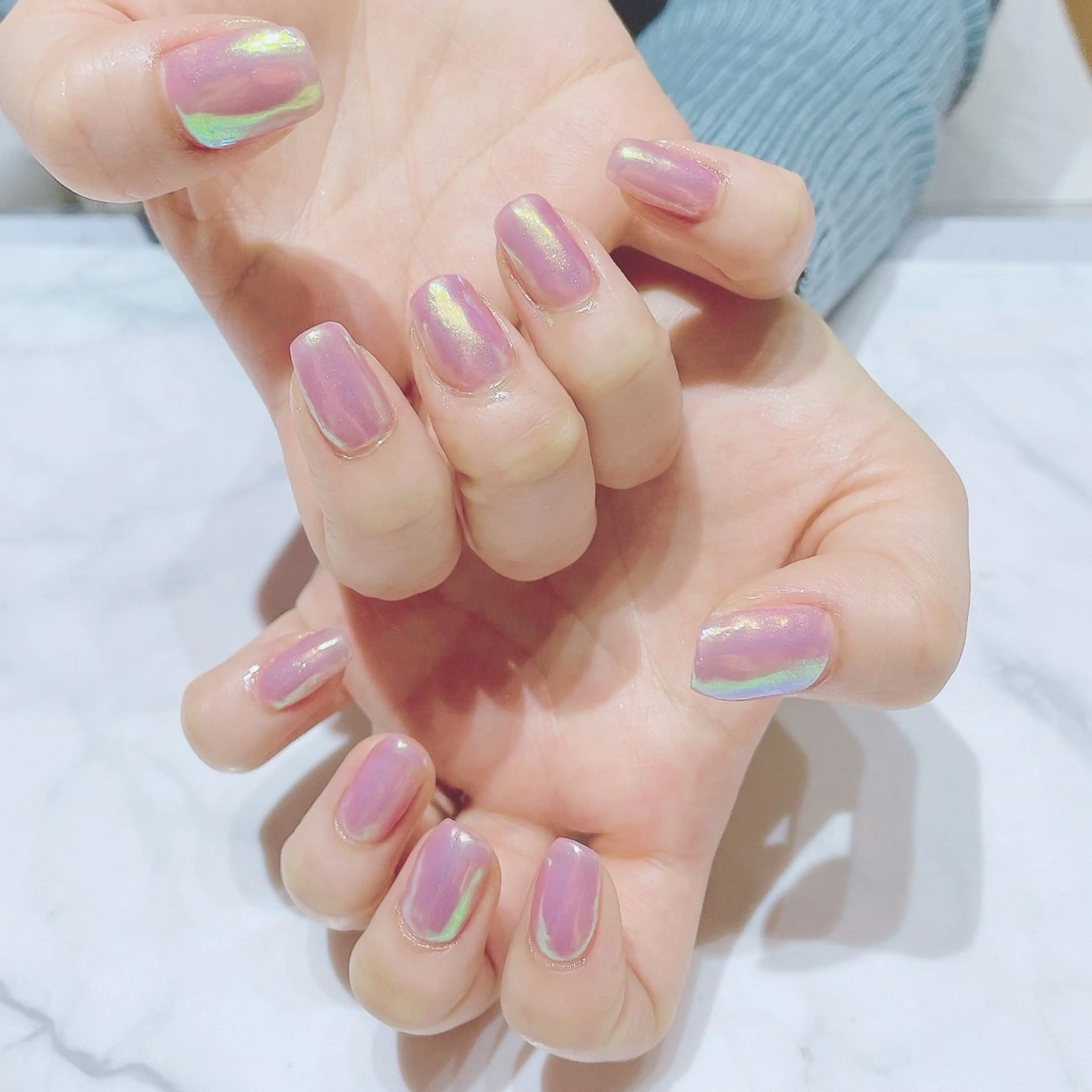 ネイル オーロラネイル ネイルサロン Belleのネイルデザイン