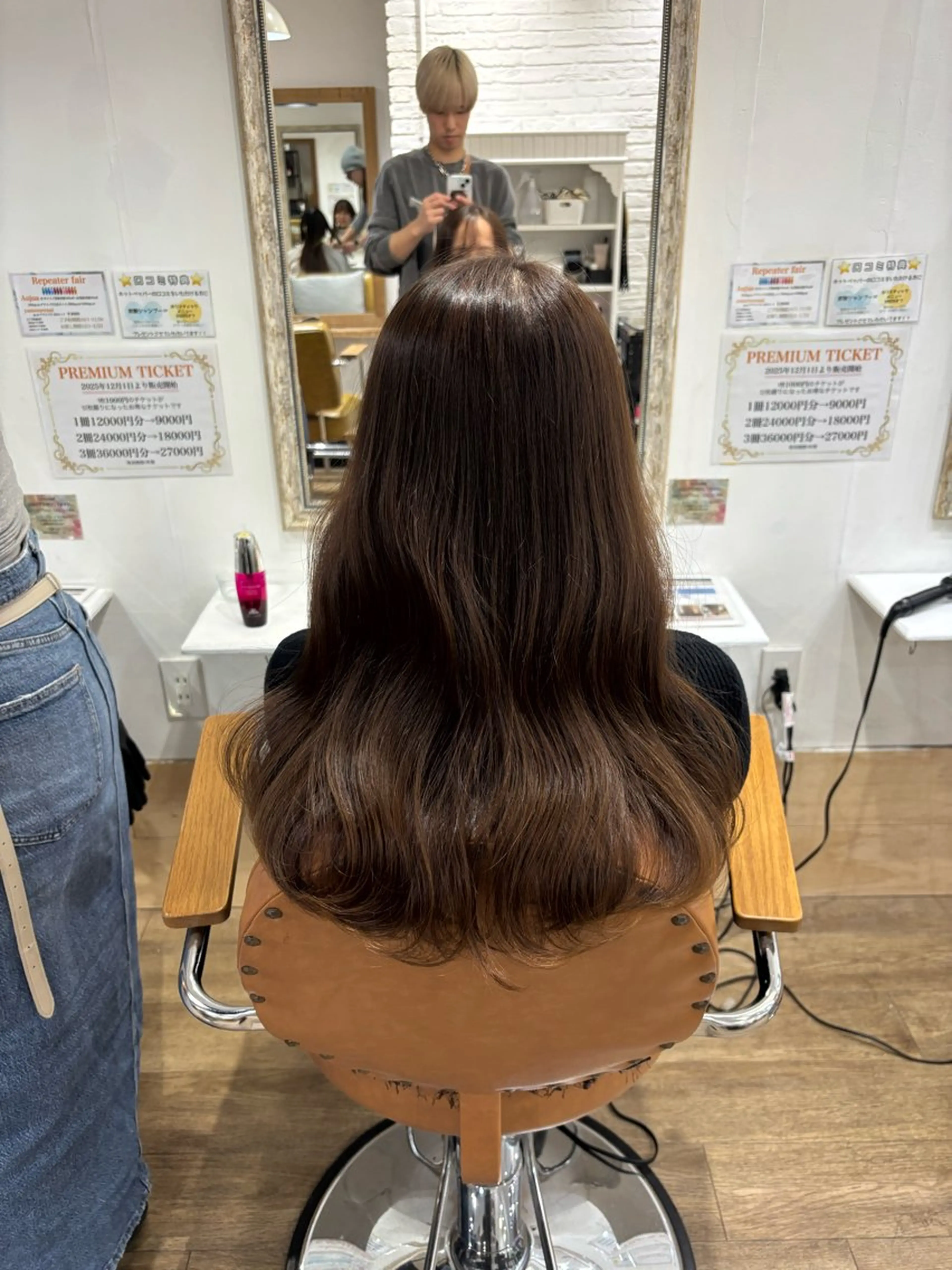 セミロング カラー カット ヘアカラー 坂下 光輝のヘアスタイル