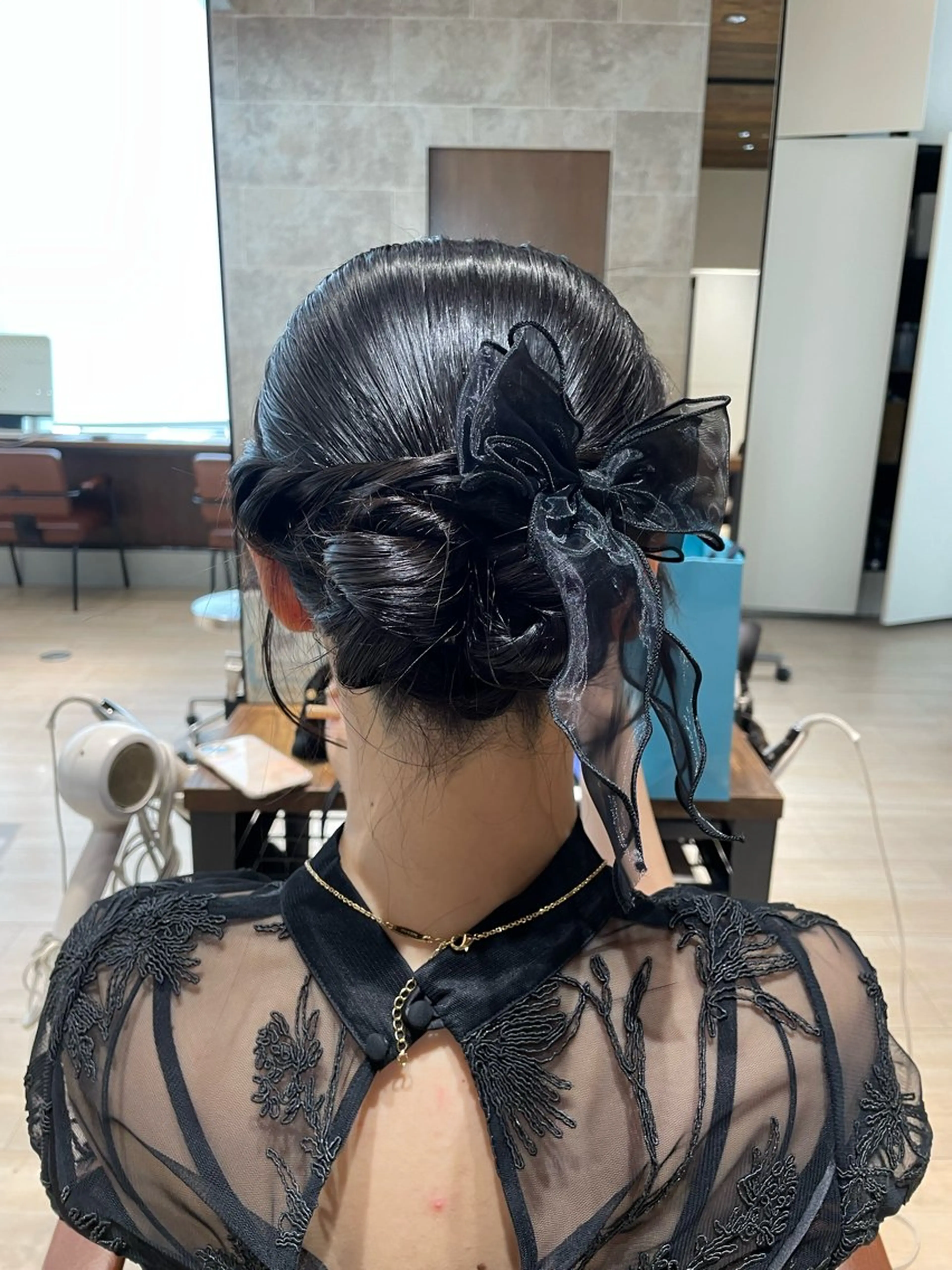 ヘアアレンジ ヘアセット レイヤーカット/ アレンジ/うみのヘアスタイル