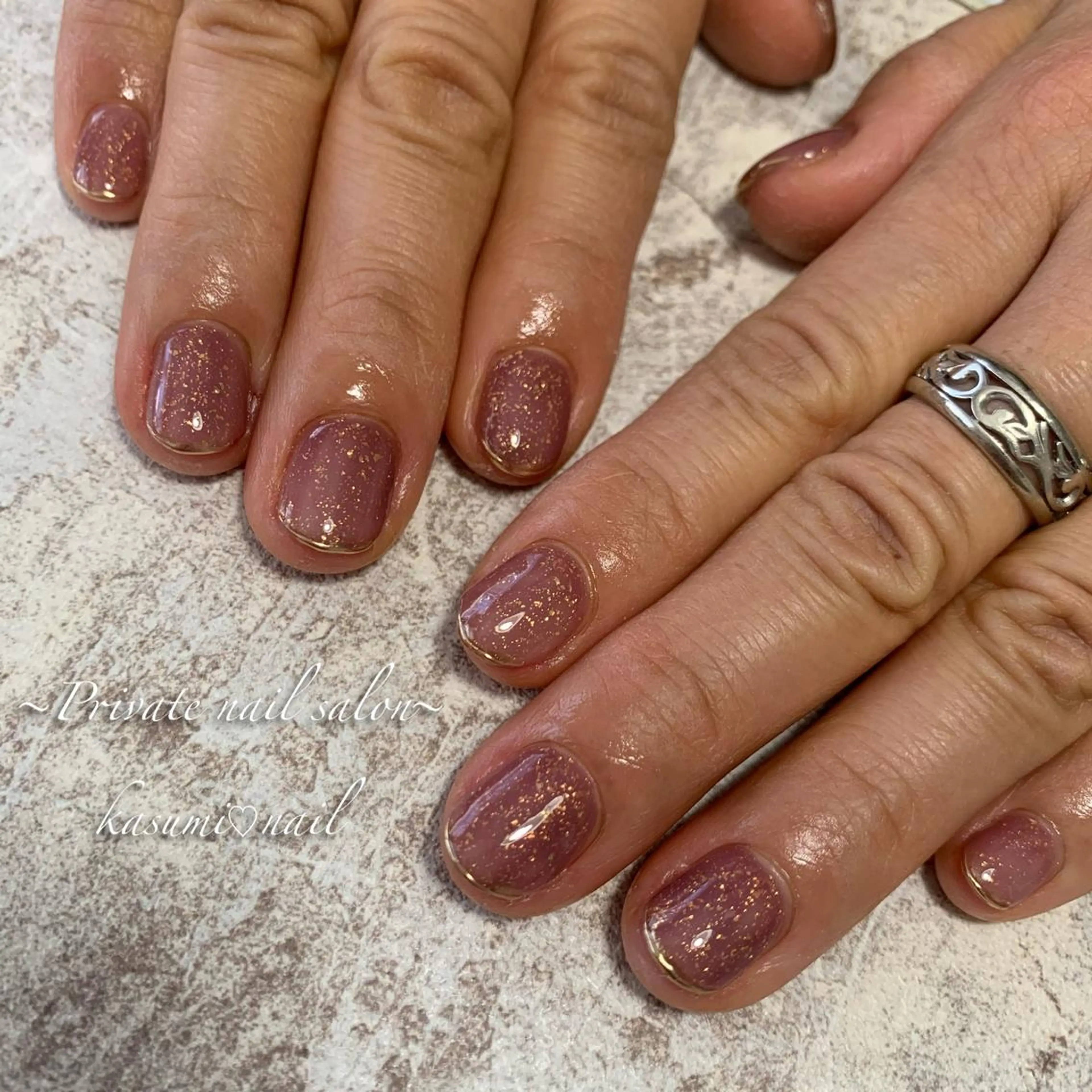 ネイル マグネットネイル ミラーネイル ニュアンスネイル KASUMI♡ Nailのネイルデザイン