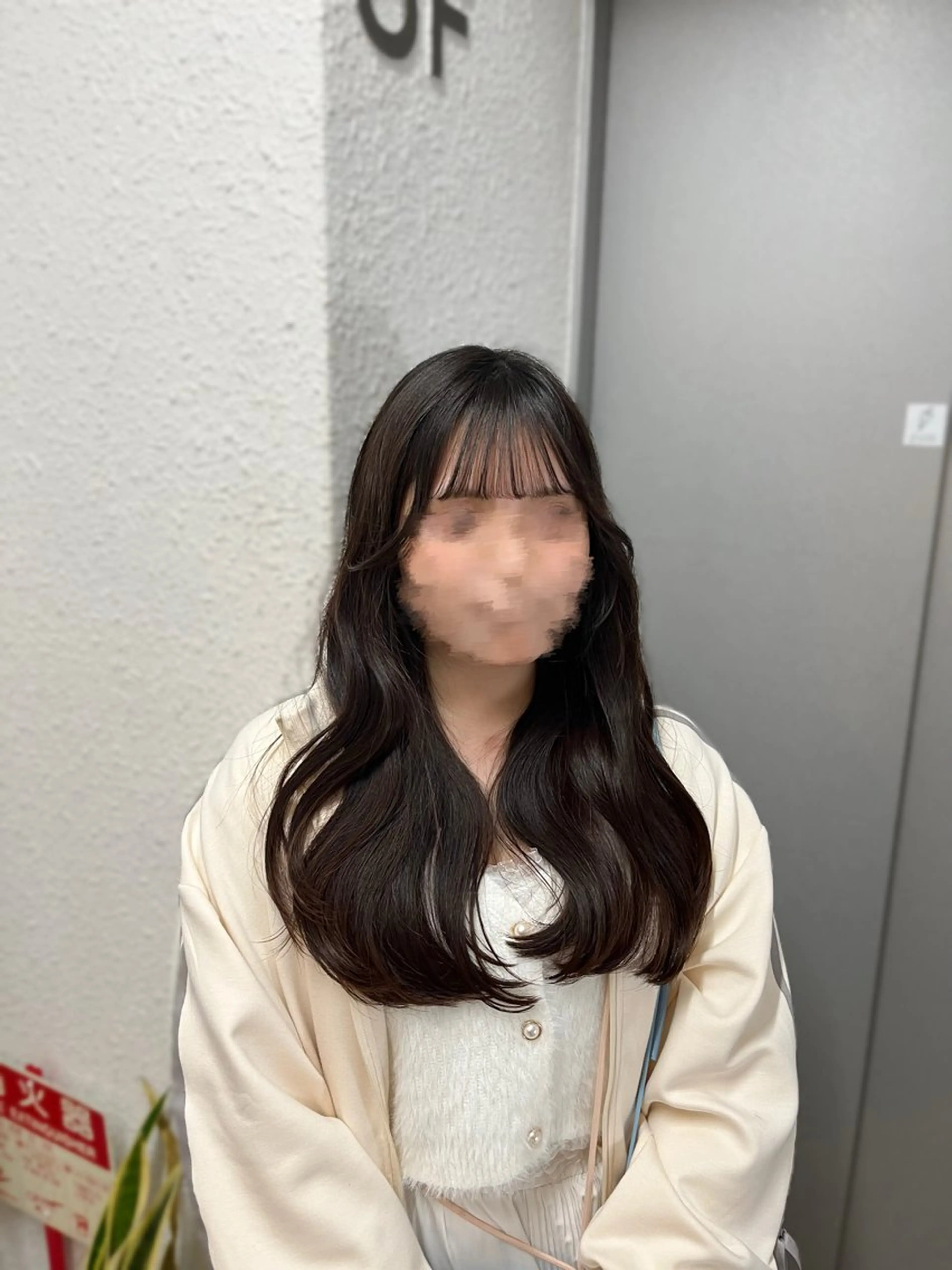 ロング 塩川ももこ/ 自然な縮毛矯正のヘアスタイル