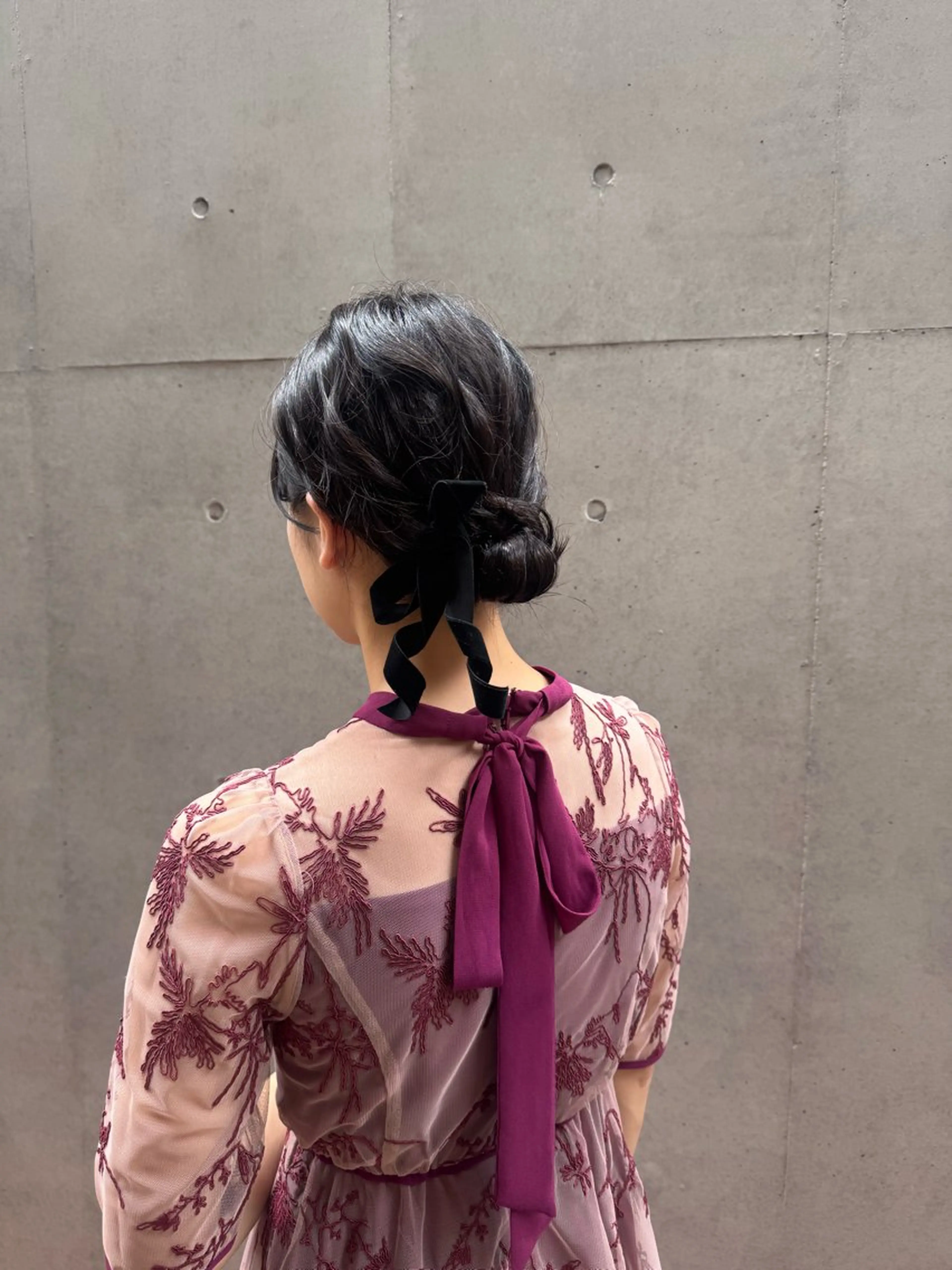 ミディアム ヘアアレンジ ヘアセット 🎗️【ヘアセット 美眉】吉川玲🎗️のヘアスタイル