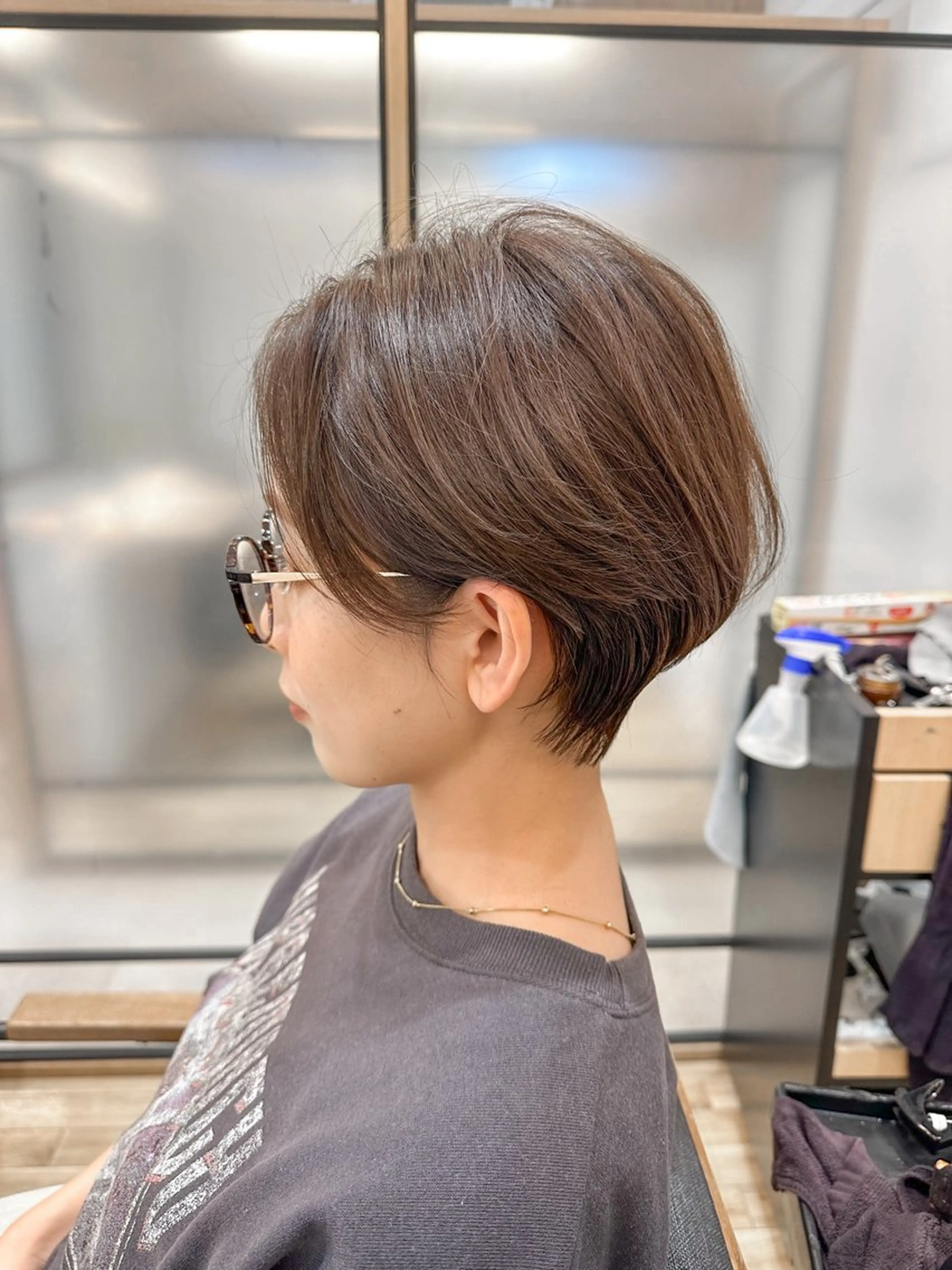 ショート ハンサムショート ショートヘア シノハラ ガクト ショート/白髪ぼかしのヘアスタイル